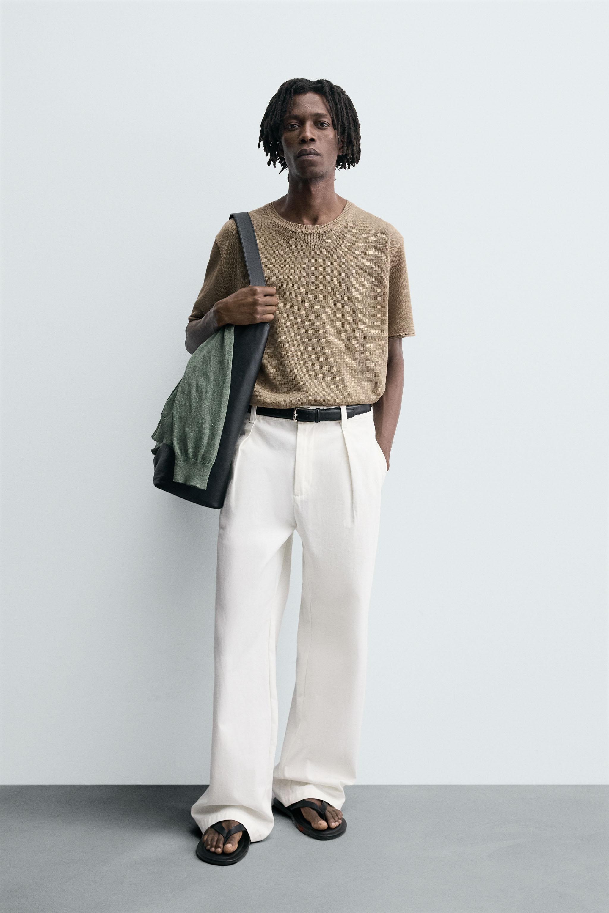 TEXTURED KNIT T-SHIRT