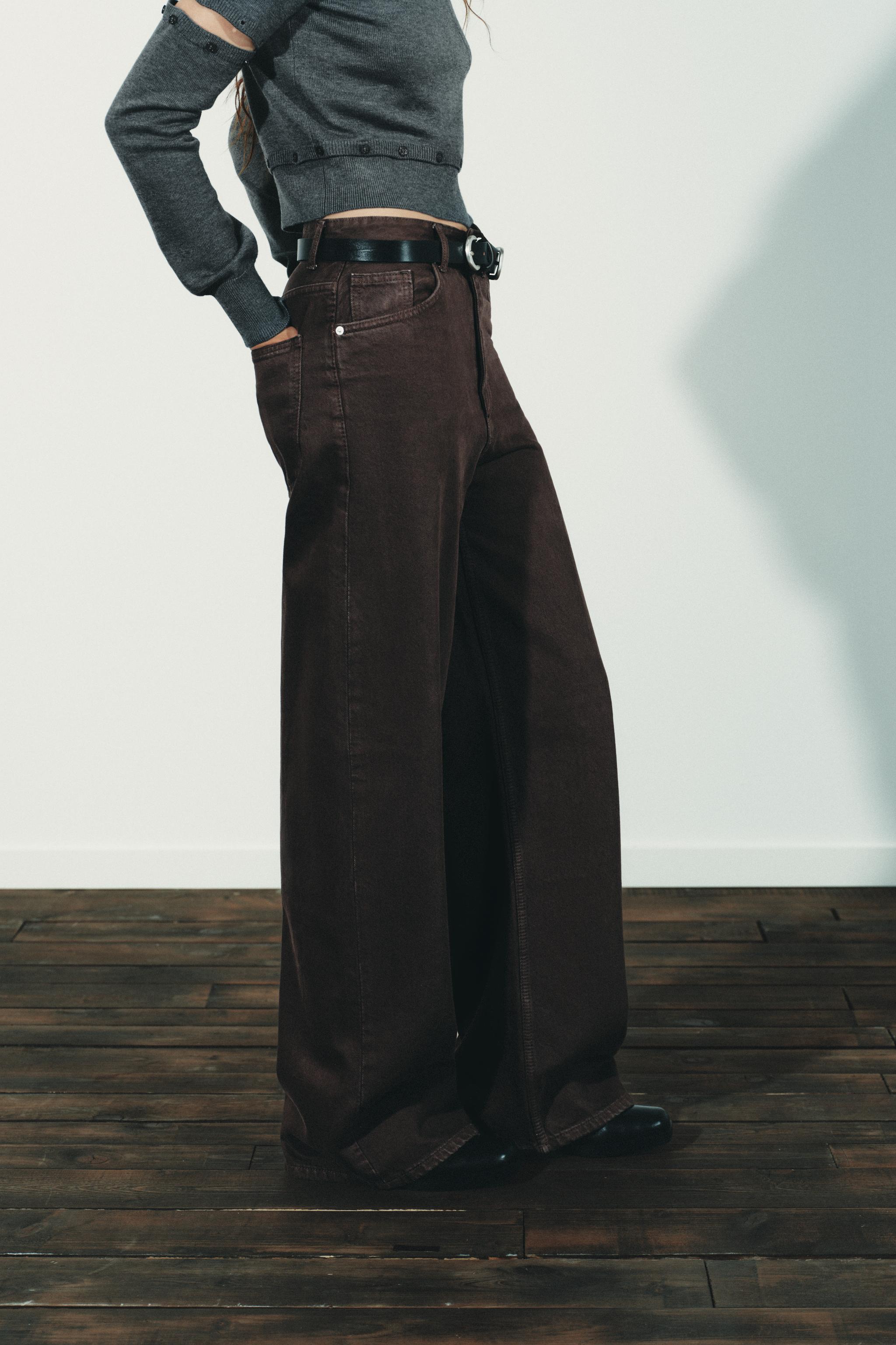 TRF EXTRA WIDE LEG HIGH WAIST JEANS