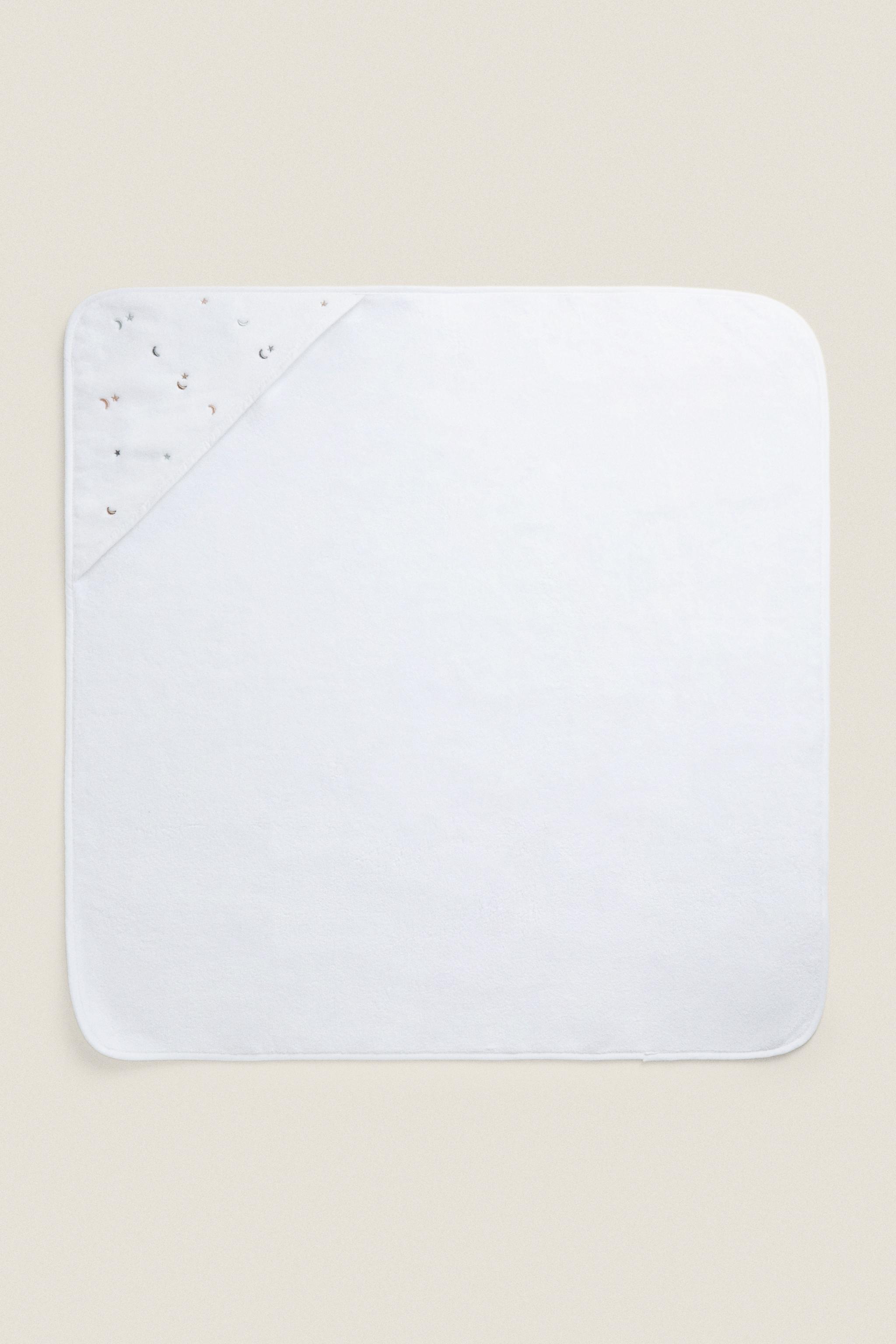 STARS HOODED BABY TOWEL