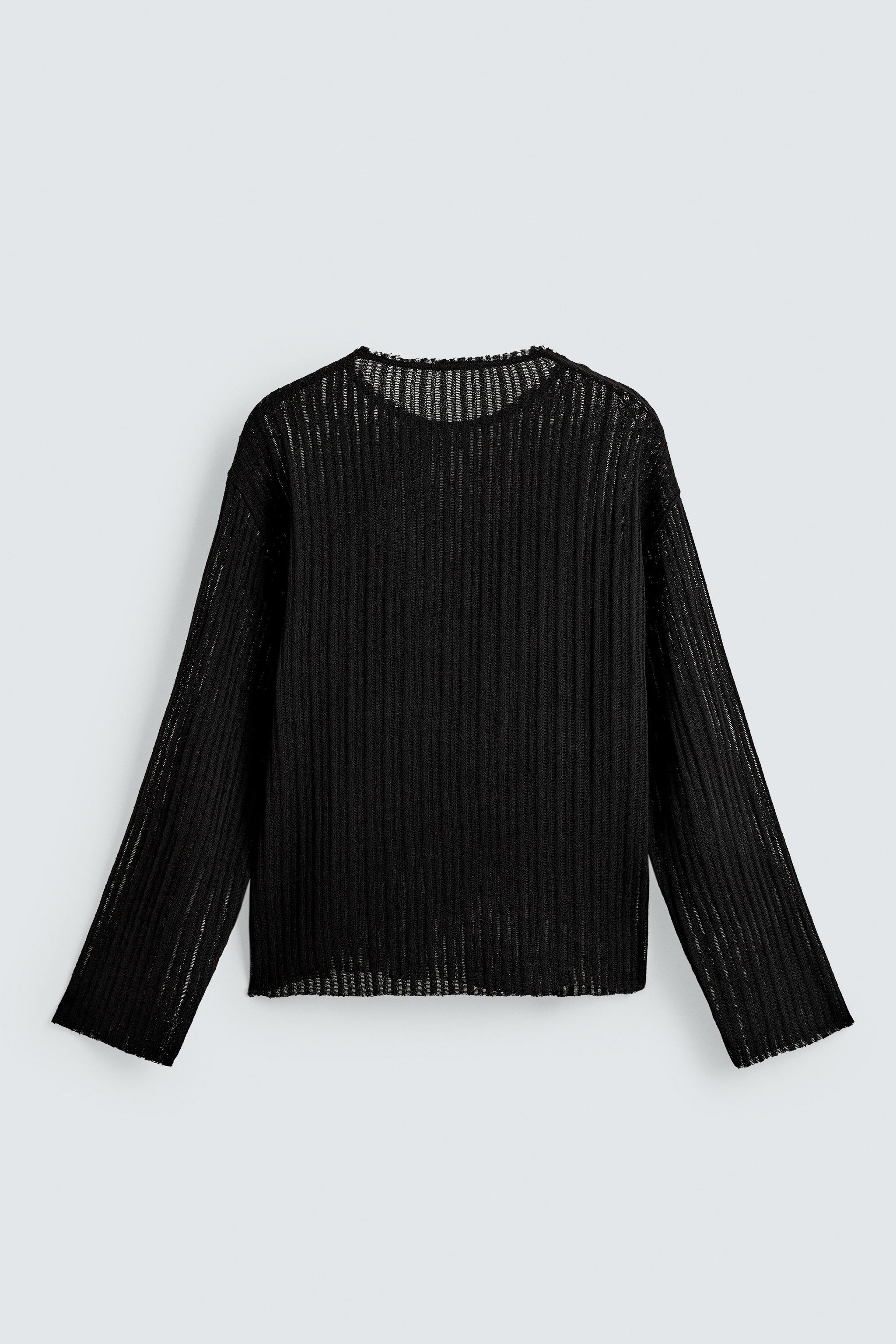 PULLOVER OPENWORK KNIT SWEATER