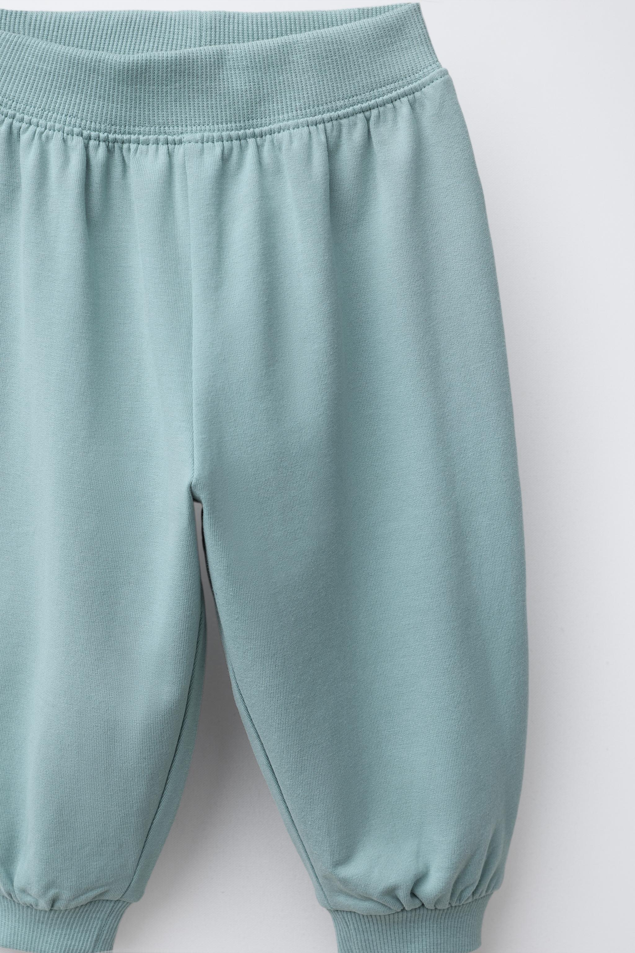 EMBROIDERED LOOPBACK SWEATSHIRT AND JOGGER SET