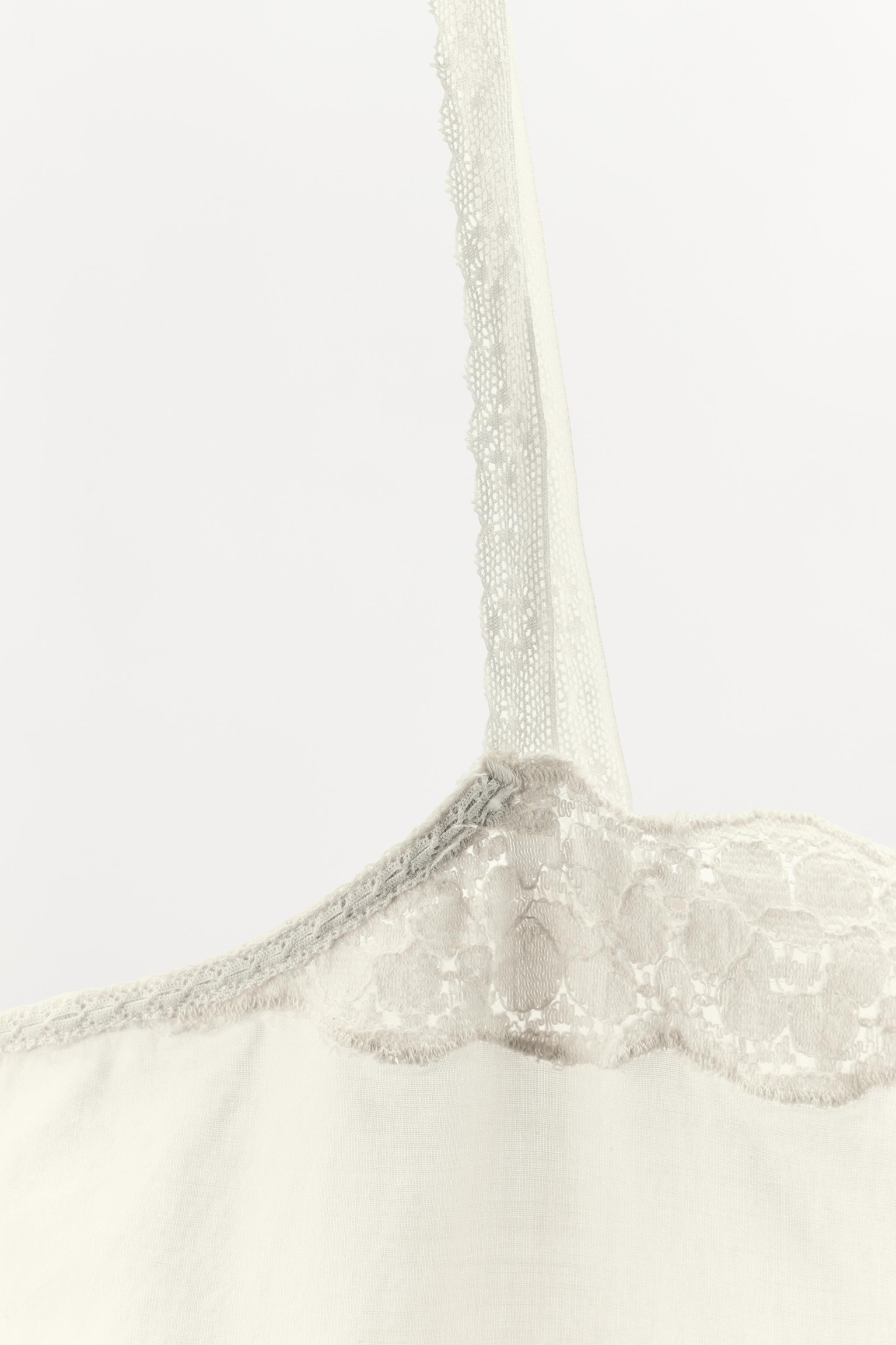 EMBROIDERED BEADED STRAPPY TOP