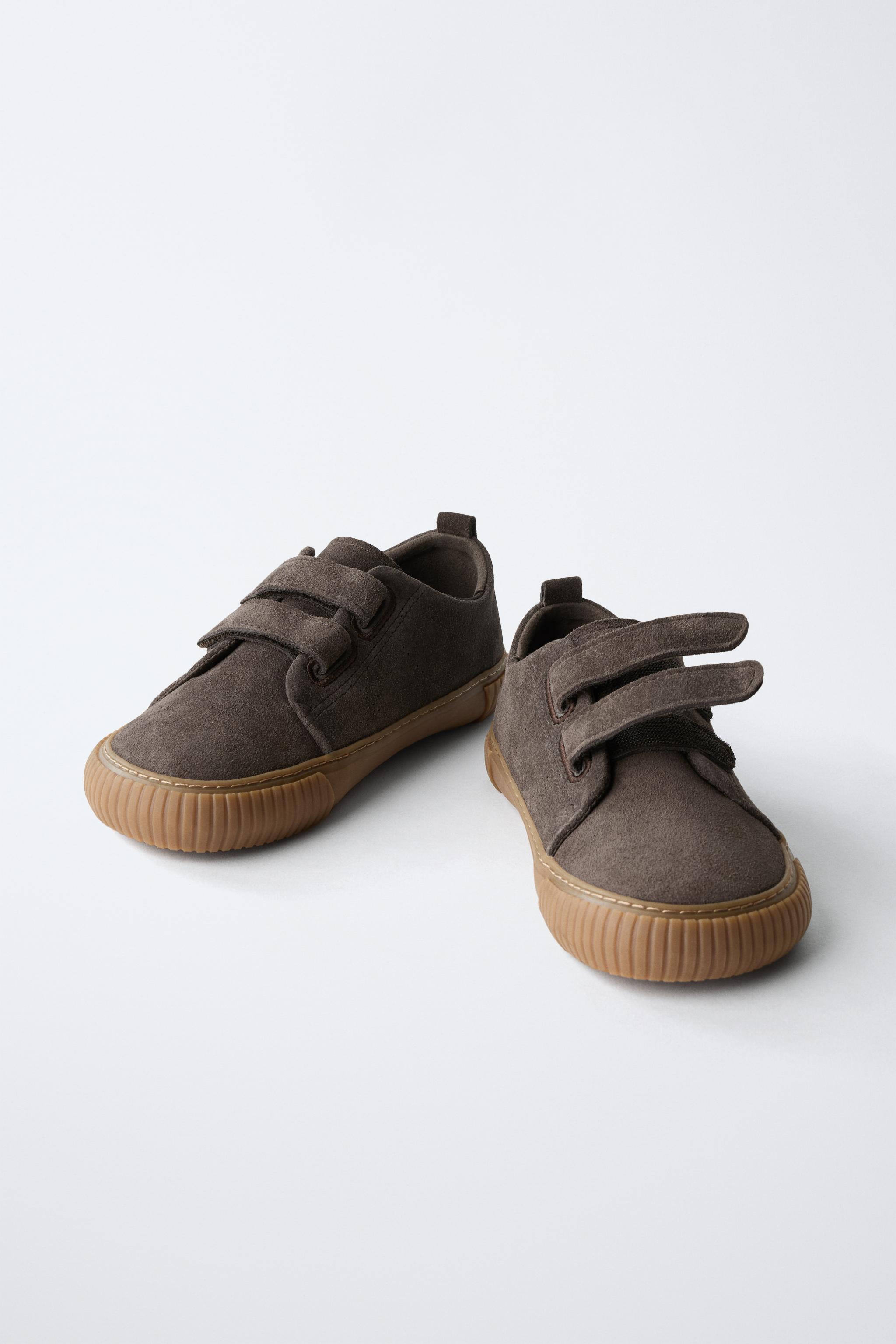 BAREFOOT SPLIT LEATHER SNEAKERS