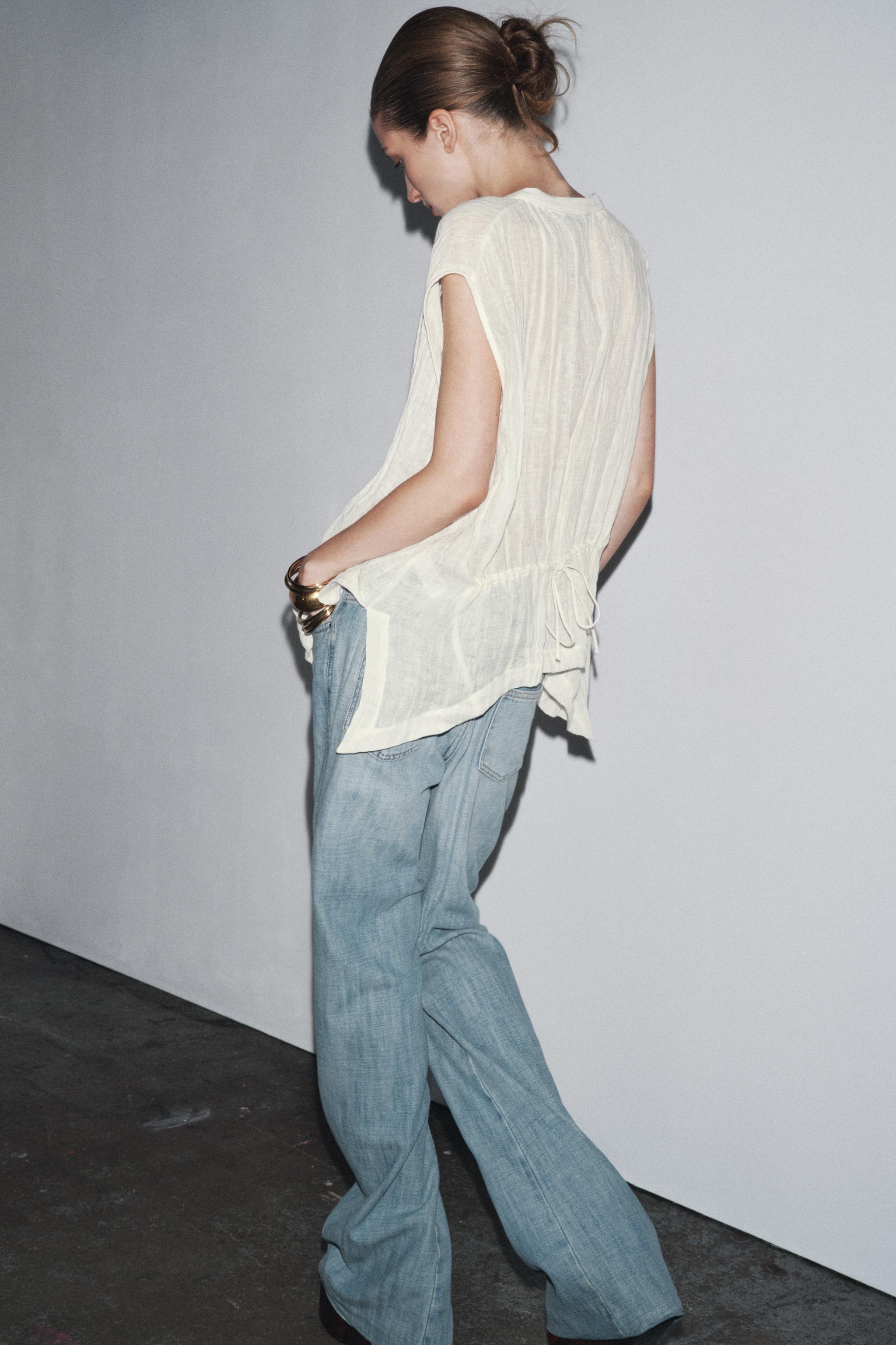 ZW COLLECTION LOW RISE FLARE JEANS