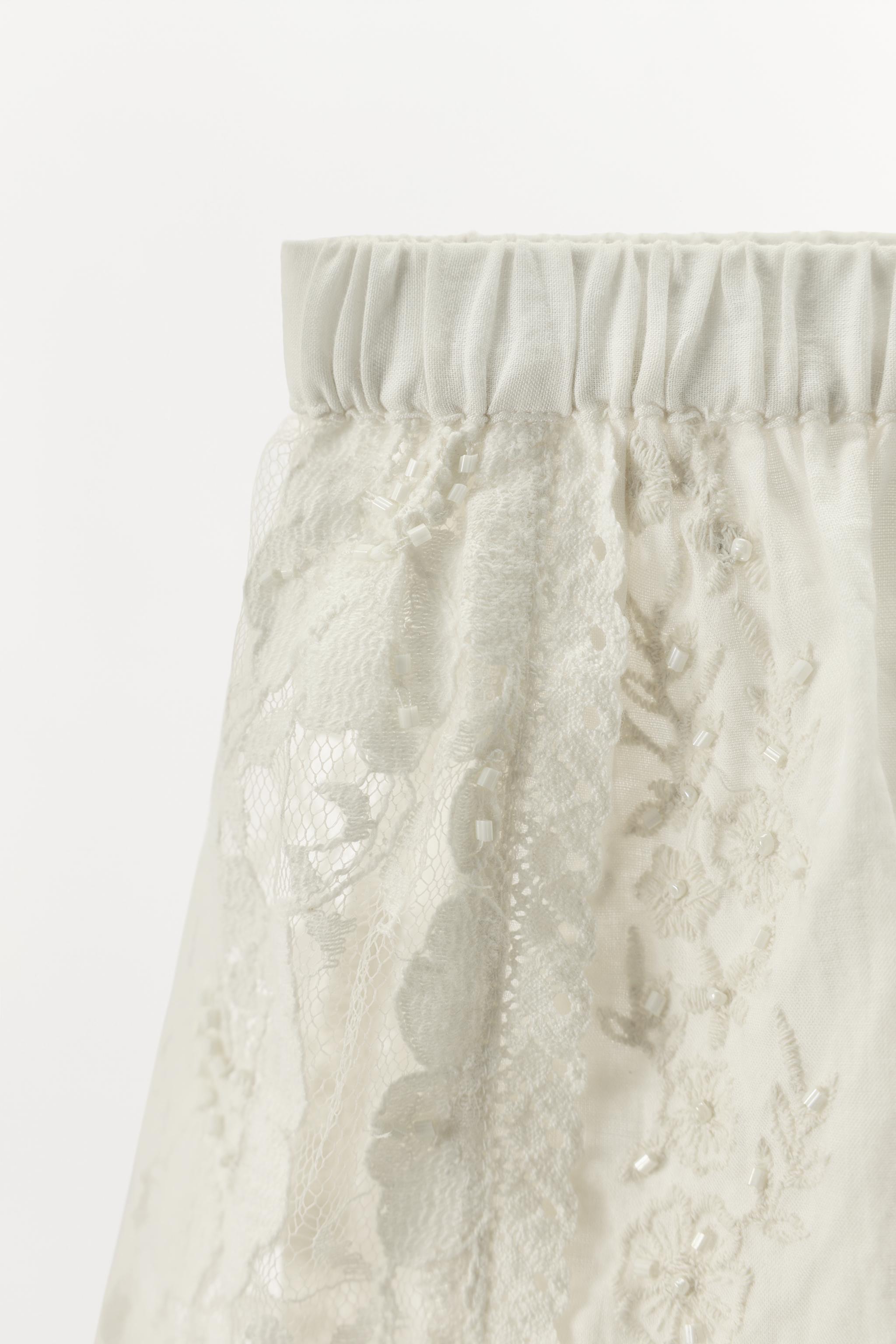 LIMITED EDITION EMBROIDERED LACE SHORTS