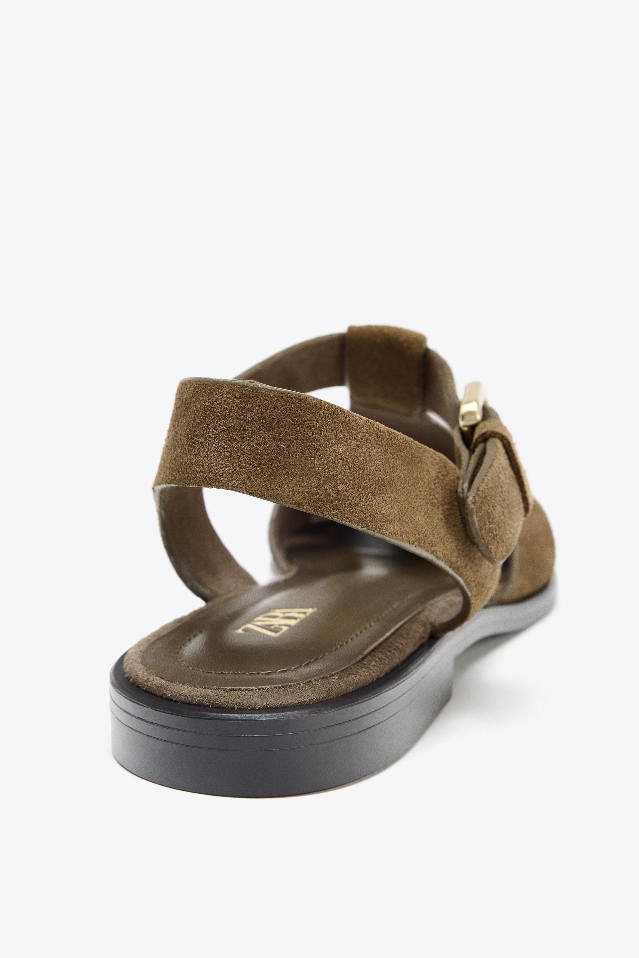 SPLIT LEATHER FISHERMAN SANDALS