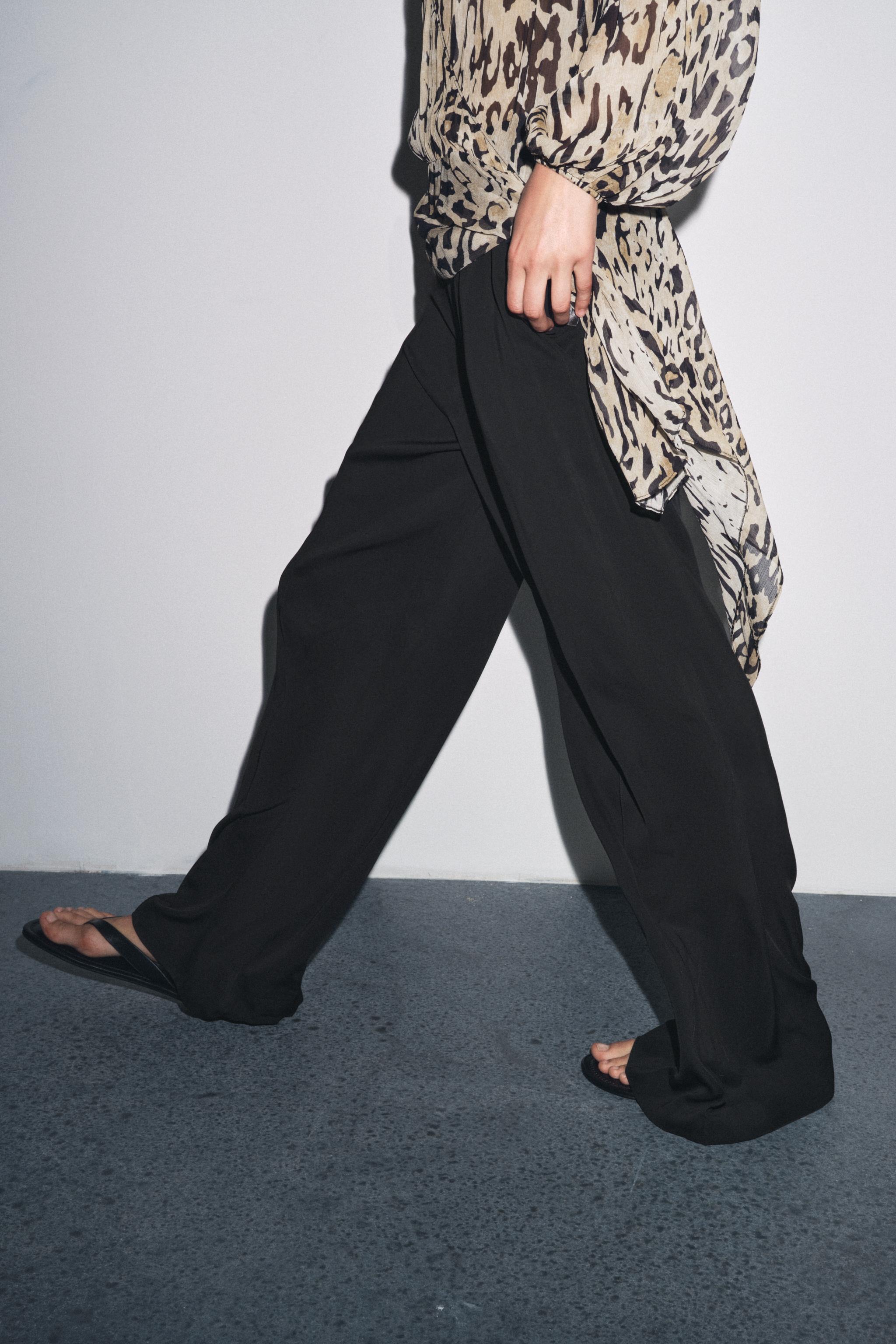 ZW COLLECTION FLOWY PANTS WITH DARTS