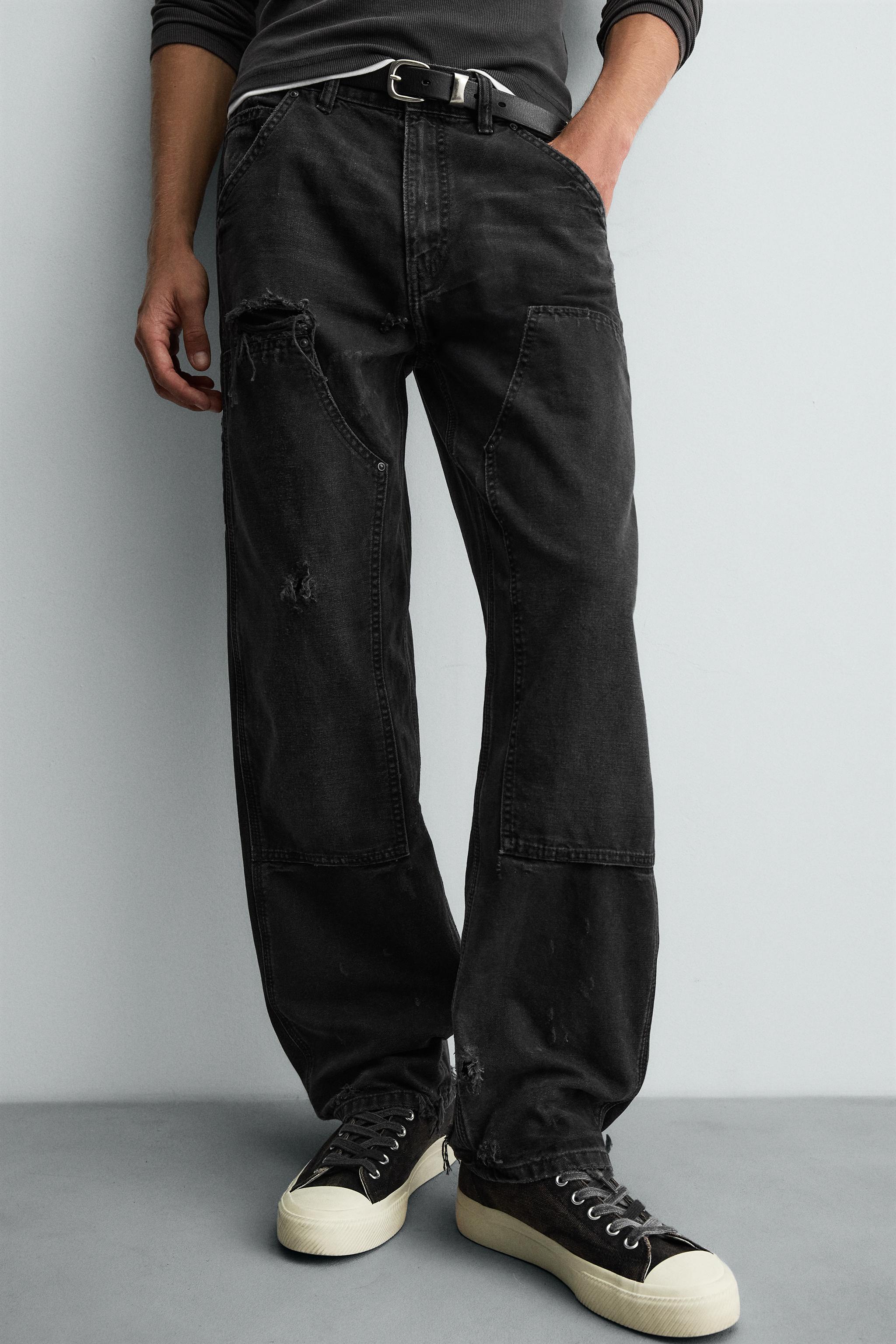 WASHED EFFECT CARPENTER JEANS