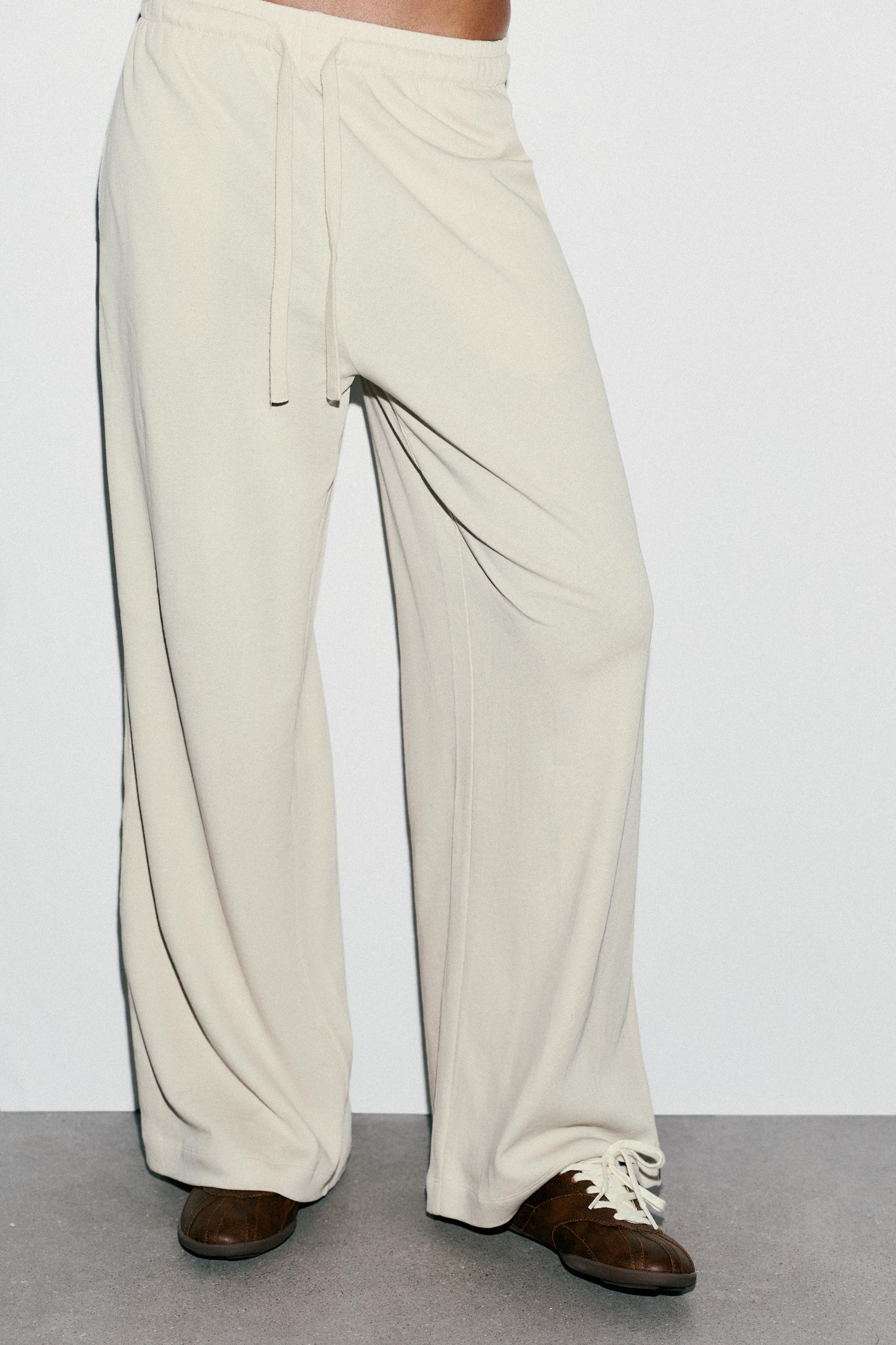 STRAIGHT LEG COTTON PANTS