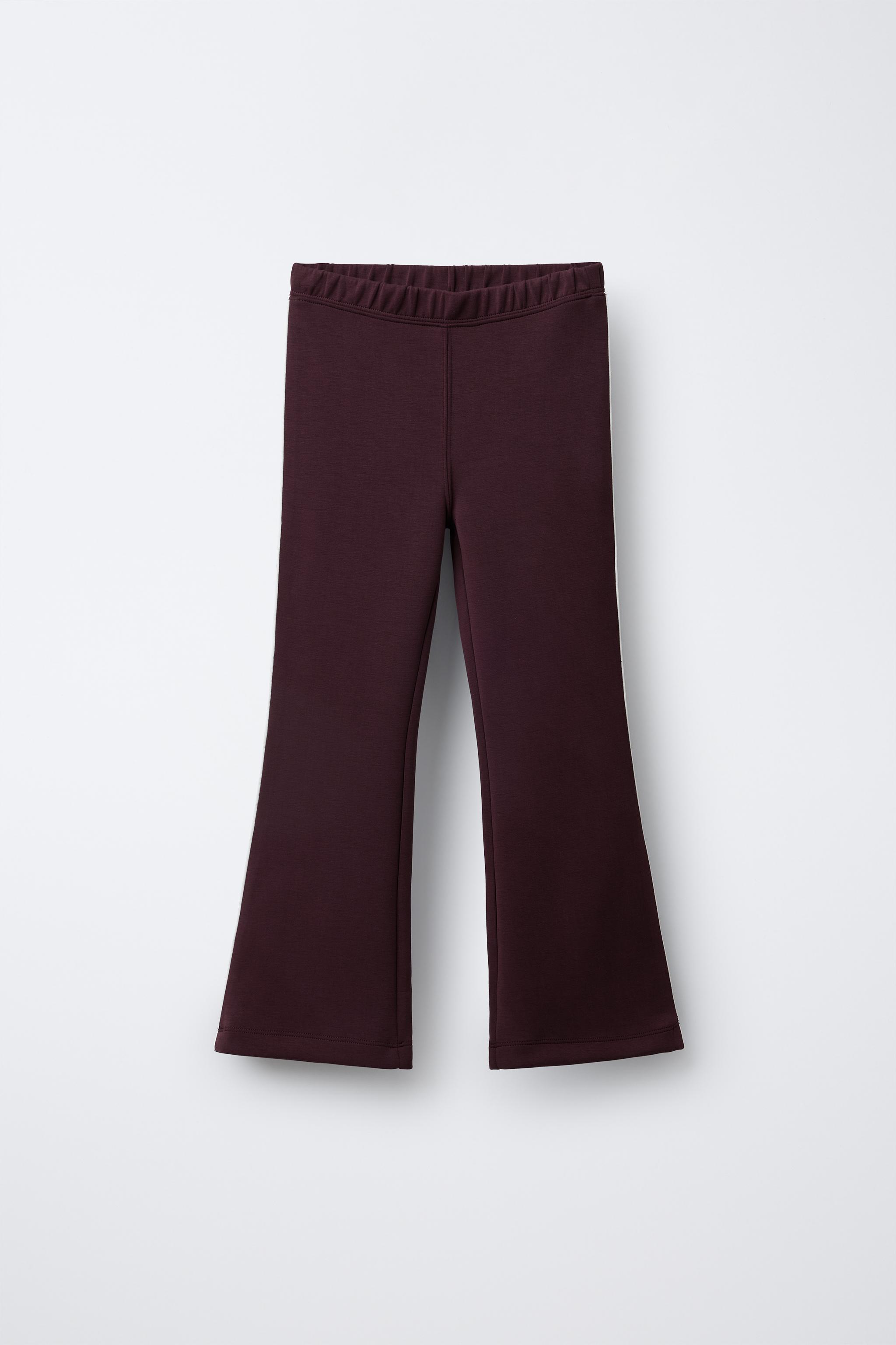 FLARE PANTS WITH MODAL CONTRAST PIPING