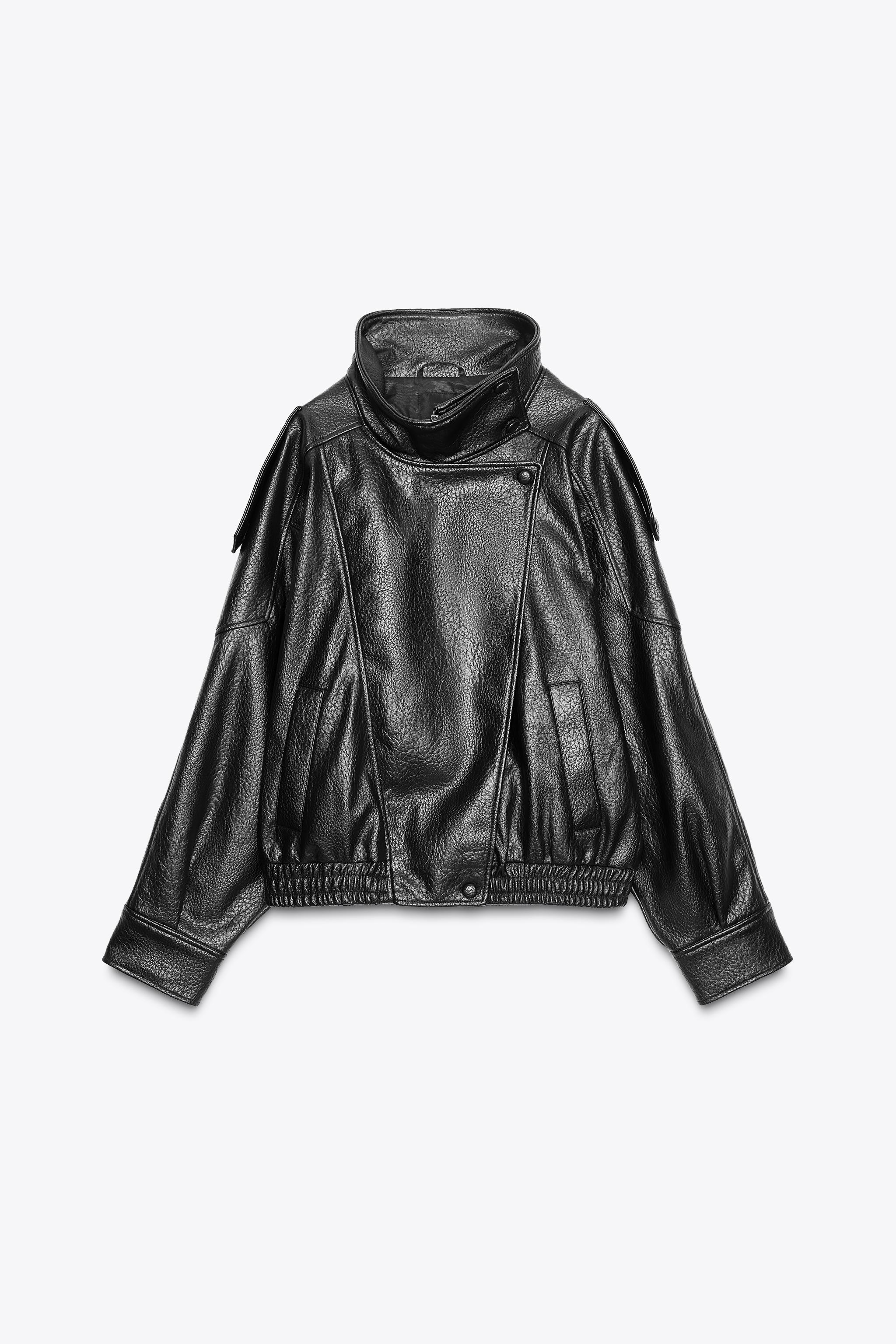 FAUX LEATHER JACKET