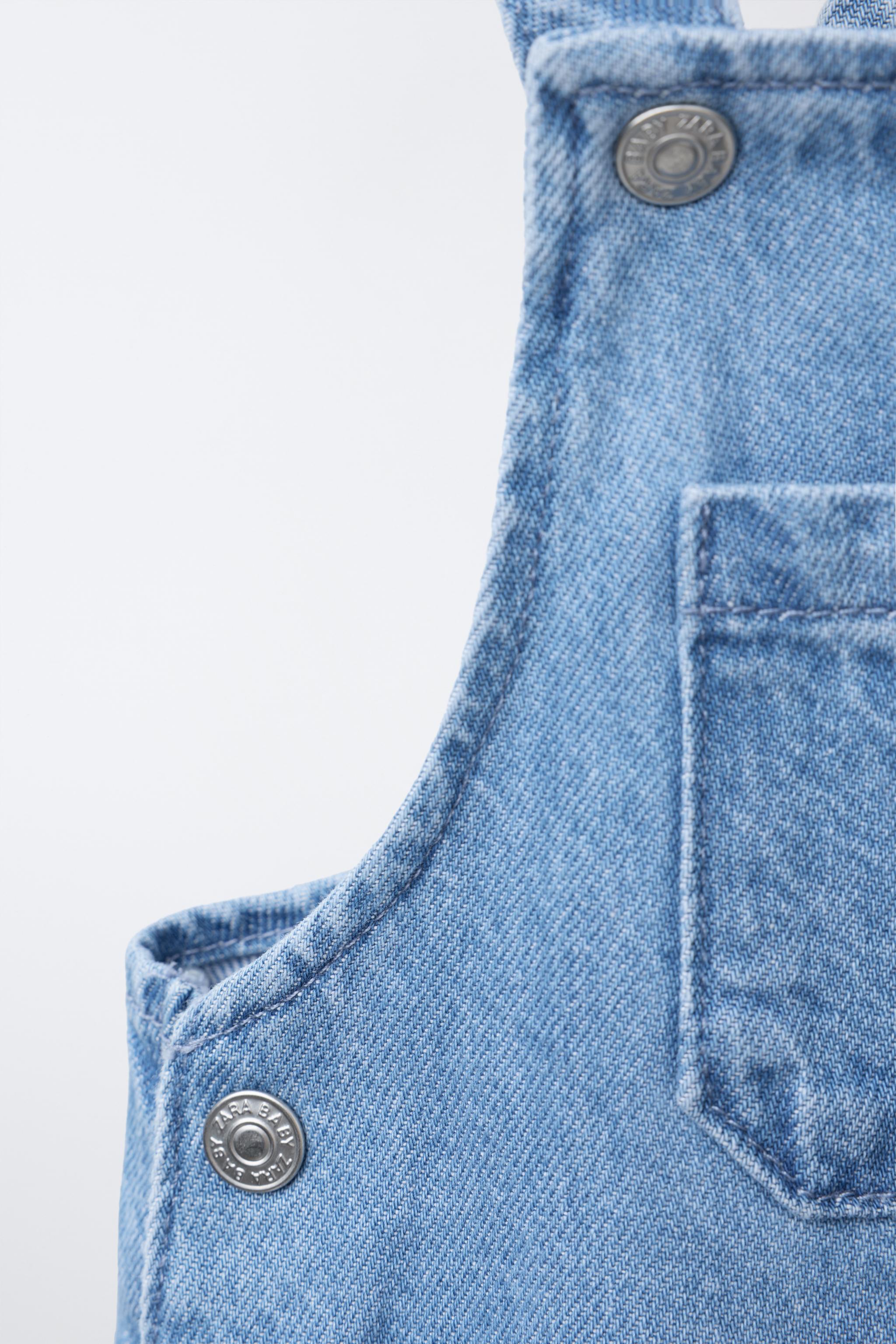 DENIM OVERALL SHORTS