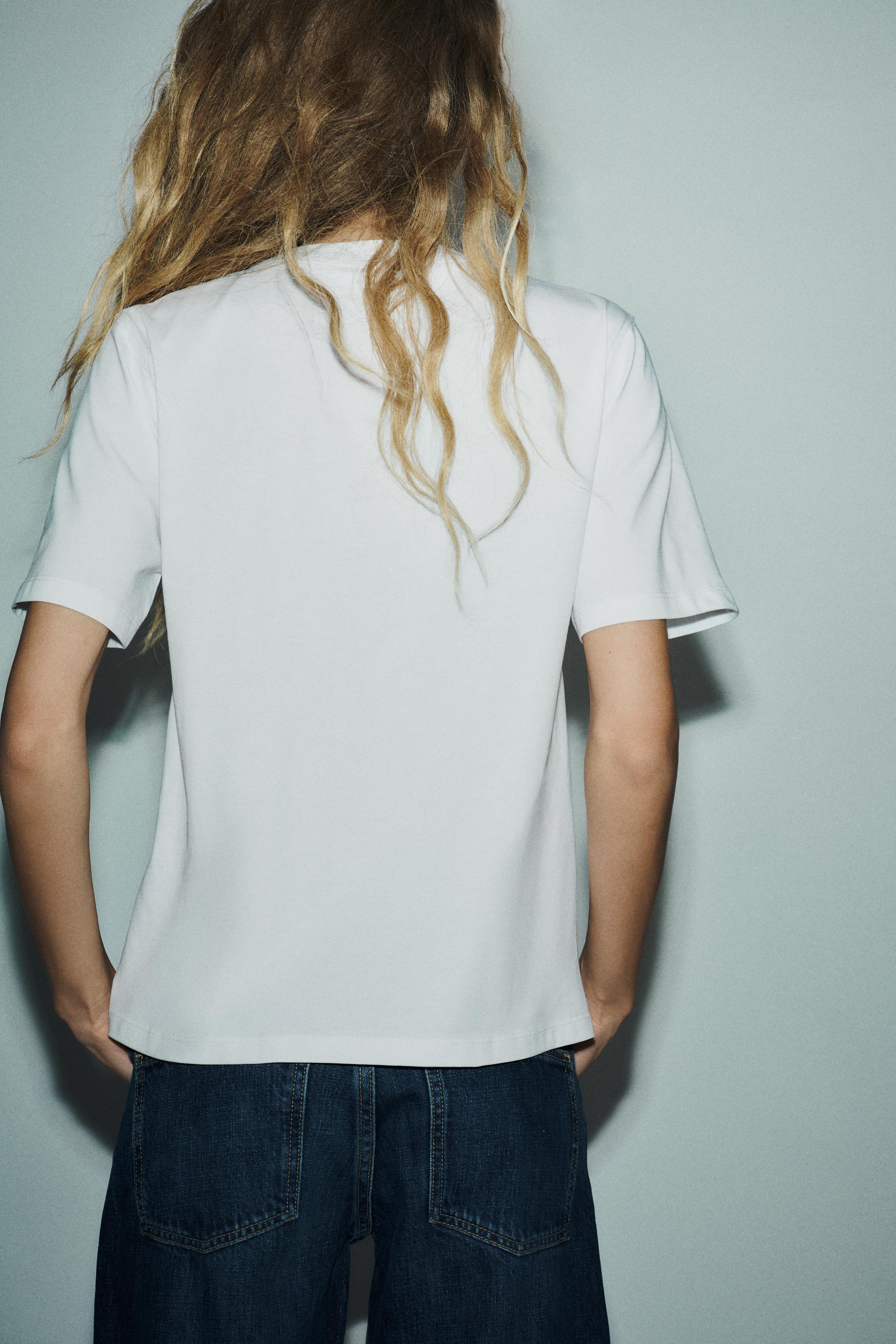 CONTRAST BOW T-SHIRT