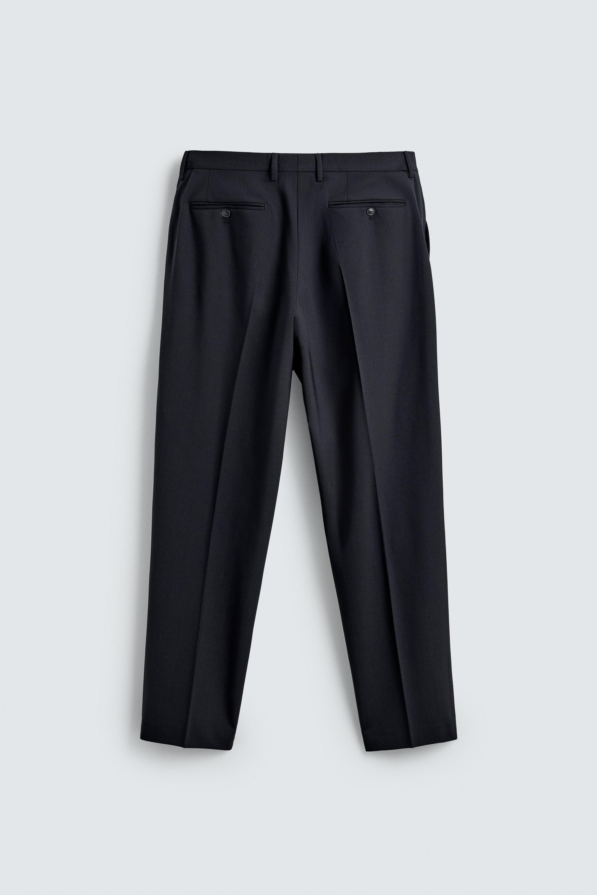WOOL SUIT PANTS