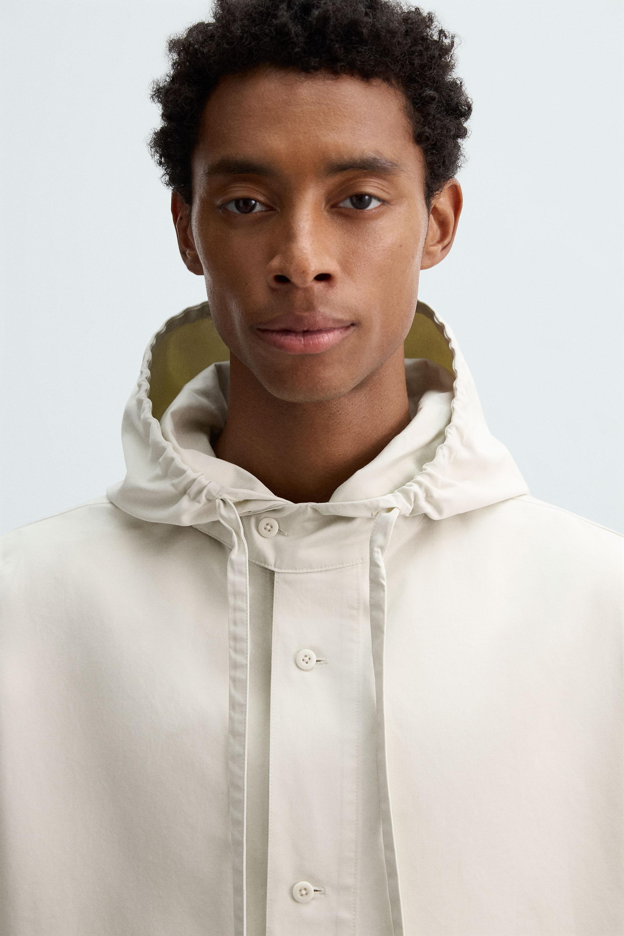 OVERSIZED FIT HOODED OVERSHIRT