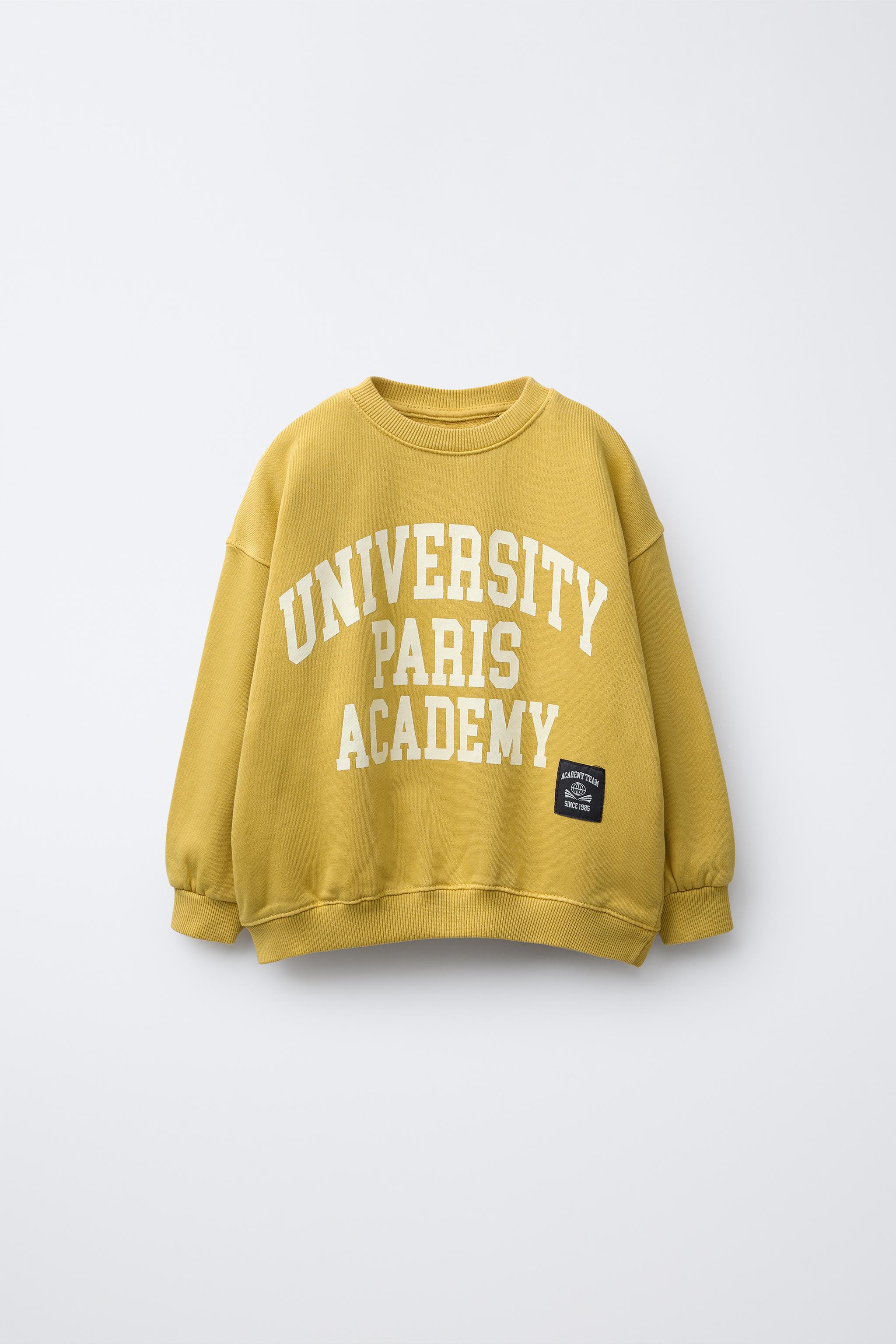 UNIVERSITY TEXT SWEATSHIRT