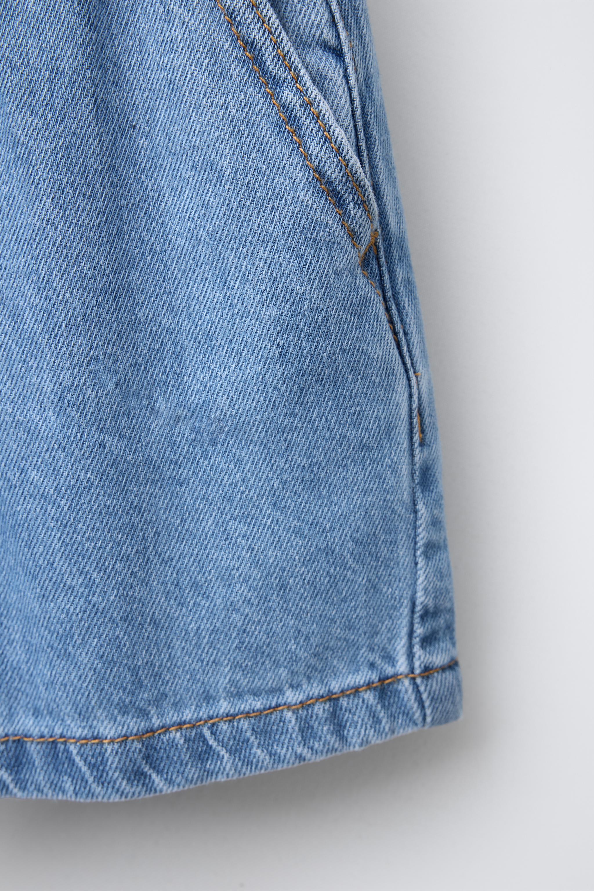 ELASTIC DENIM SHORTS