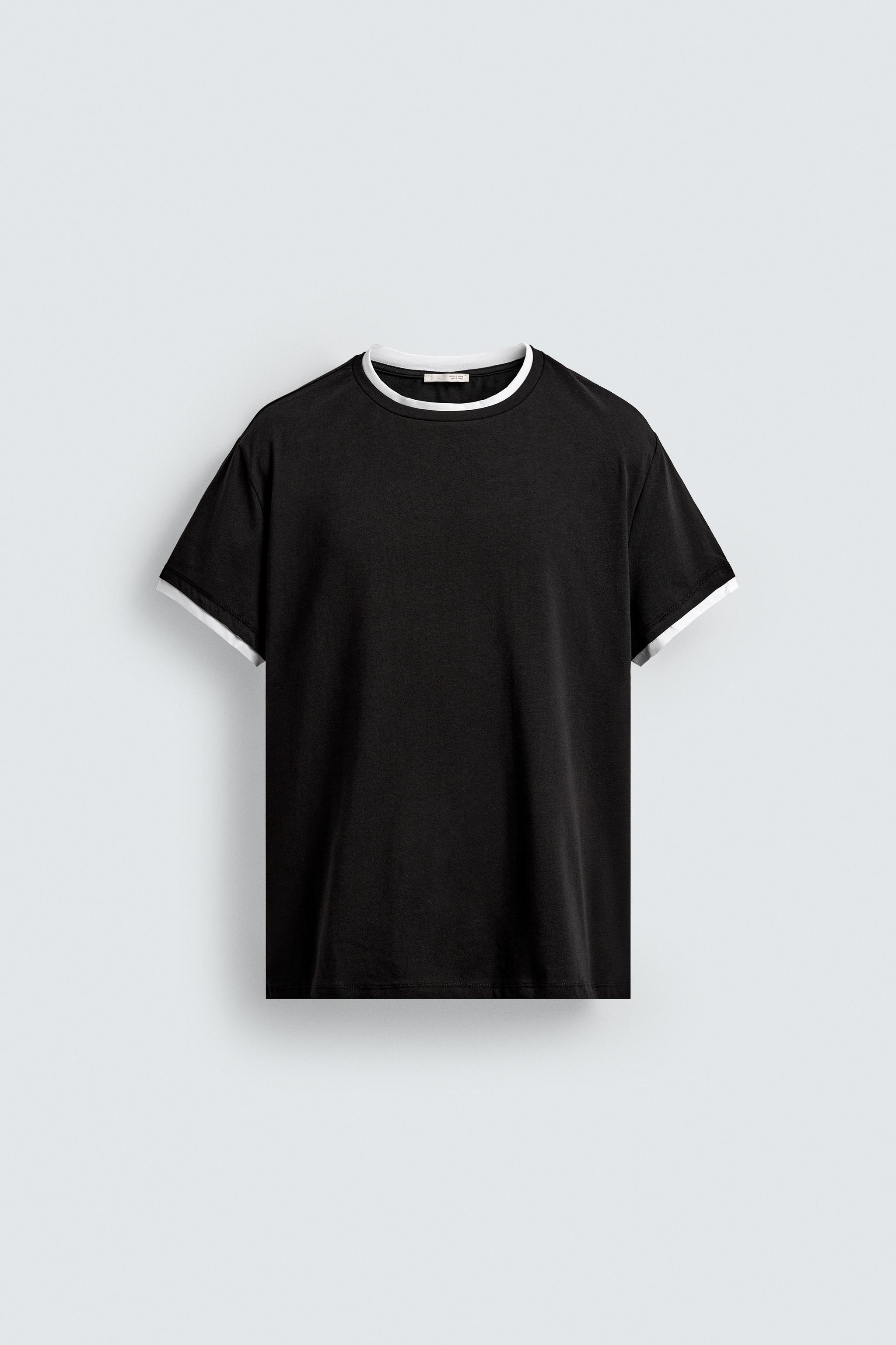 CONTRAST TRIM T-SHIRT