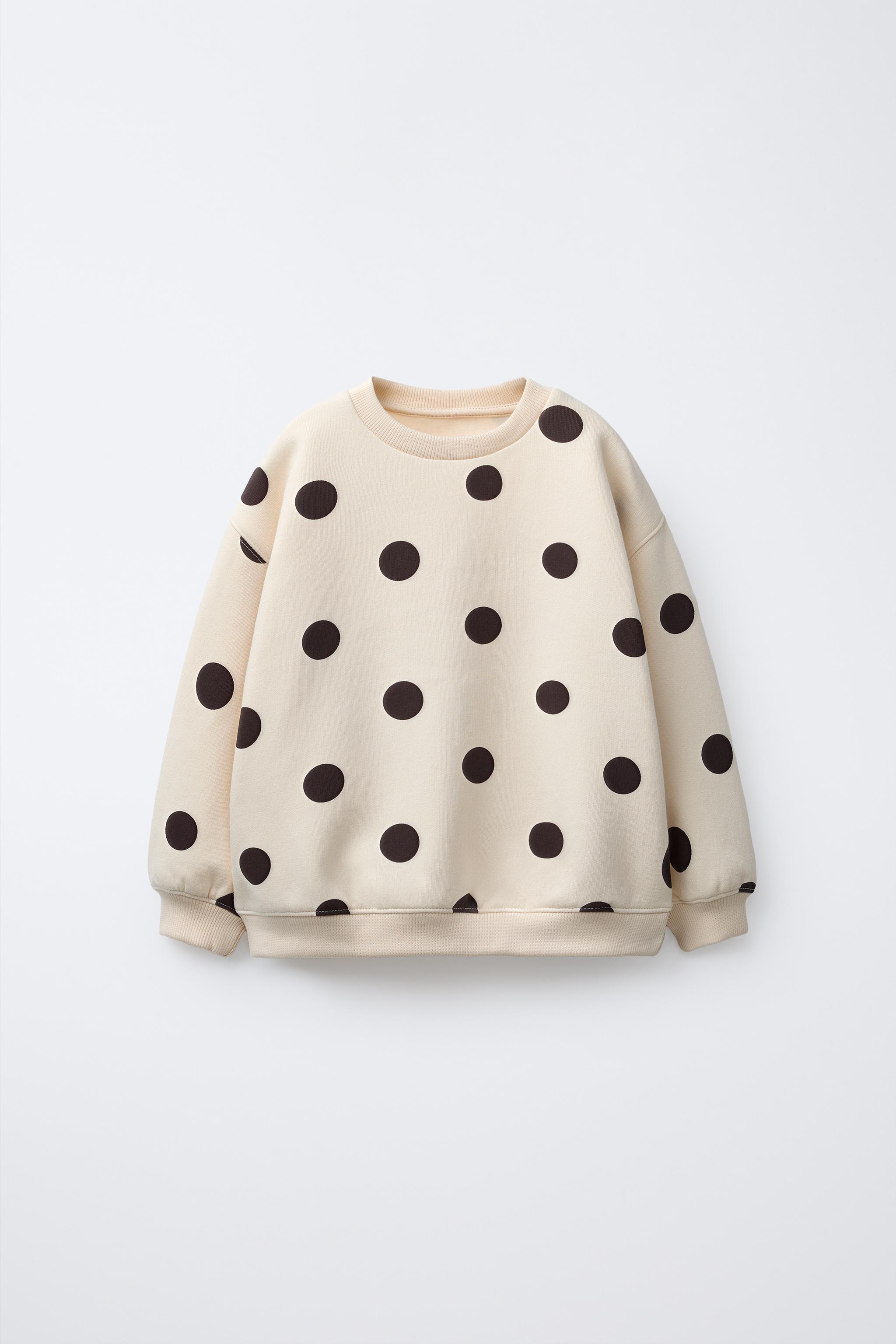 POLKA DOT SWEATSHIRT
