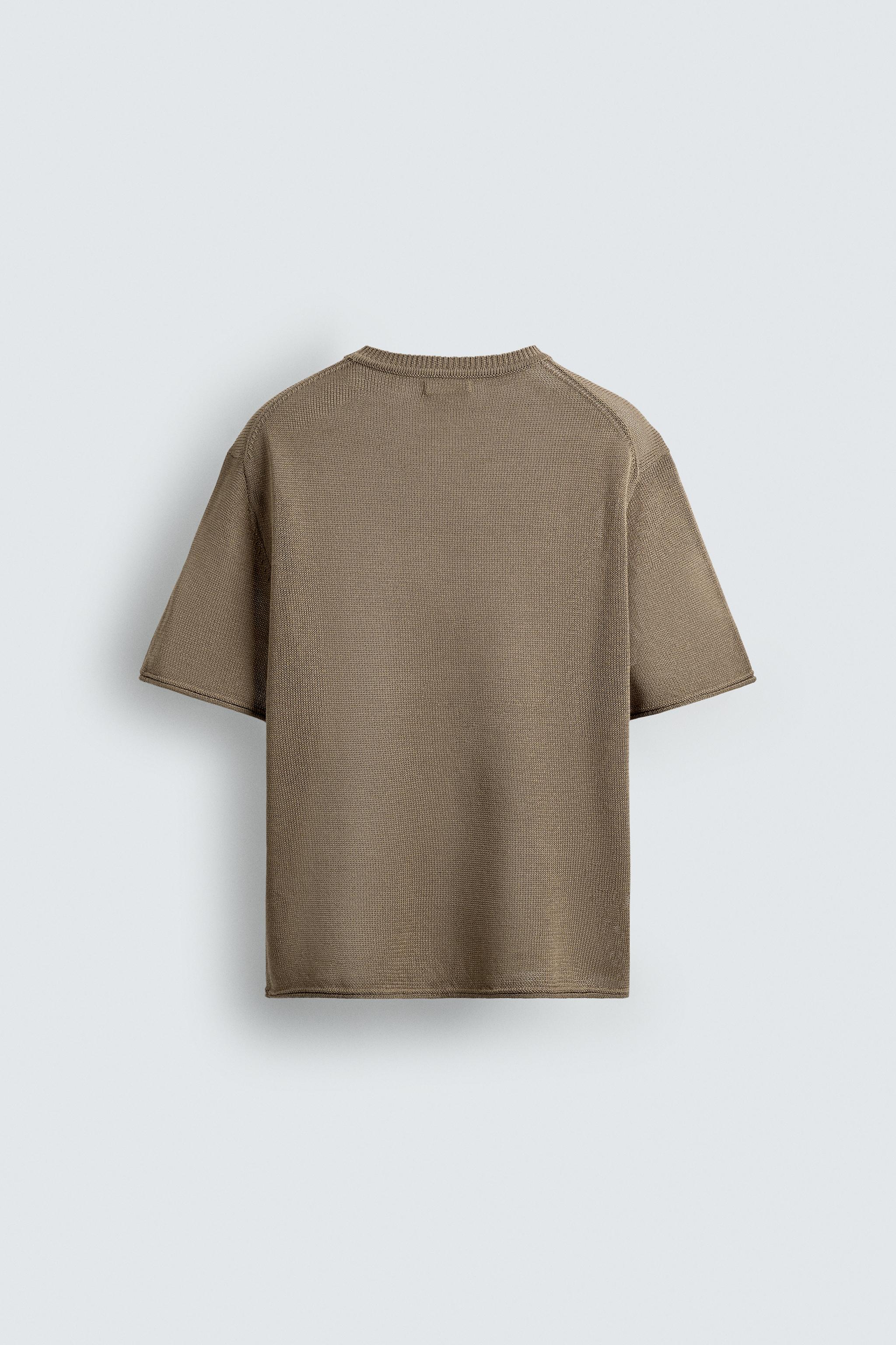 TEXTURED KNIT T-SHIRT