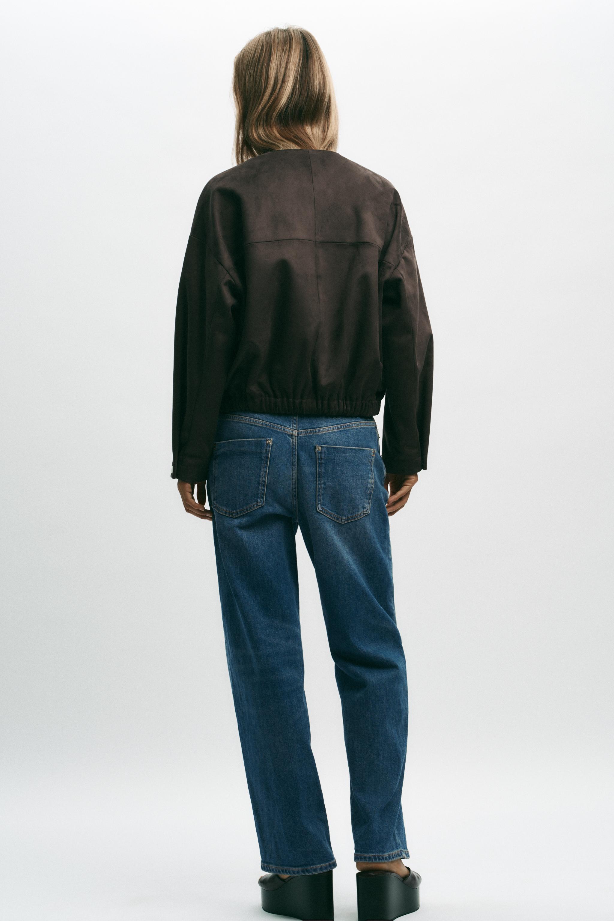 FAUX SUEDE BOMBER JACKET