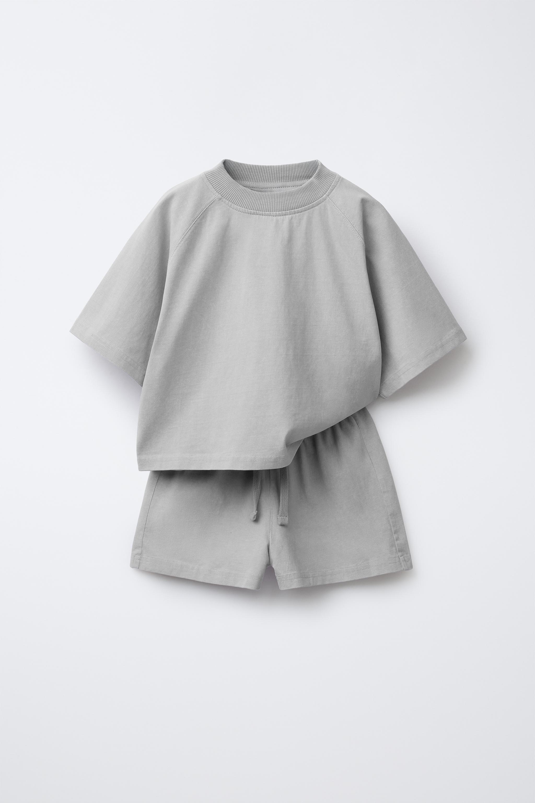 GARMENT DYE T-SHIRT AND BERMUDA SET