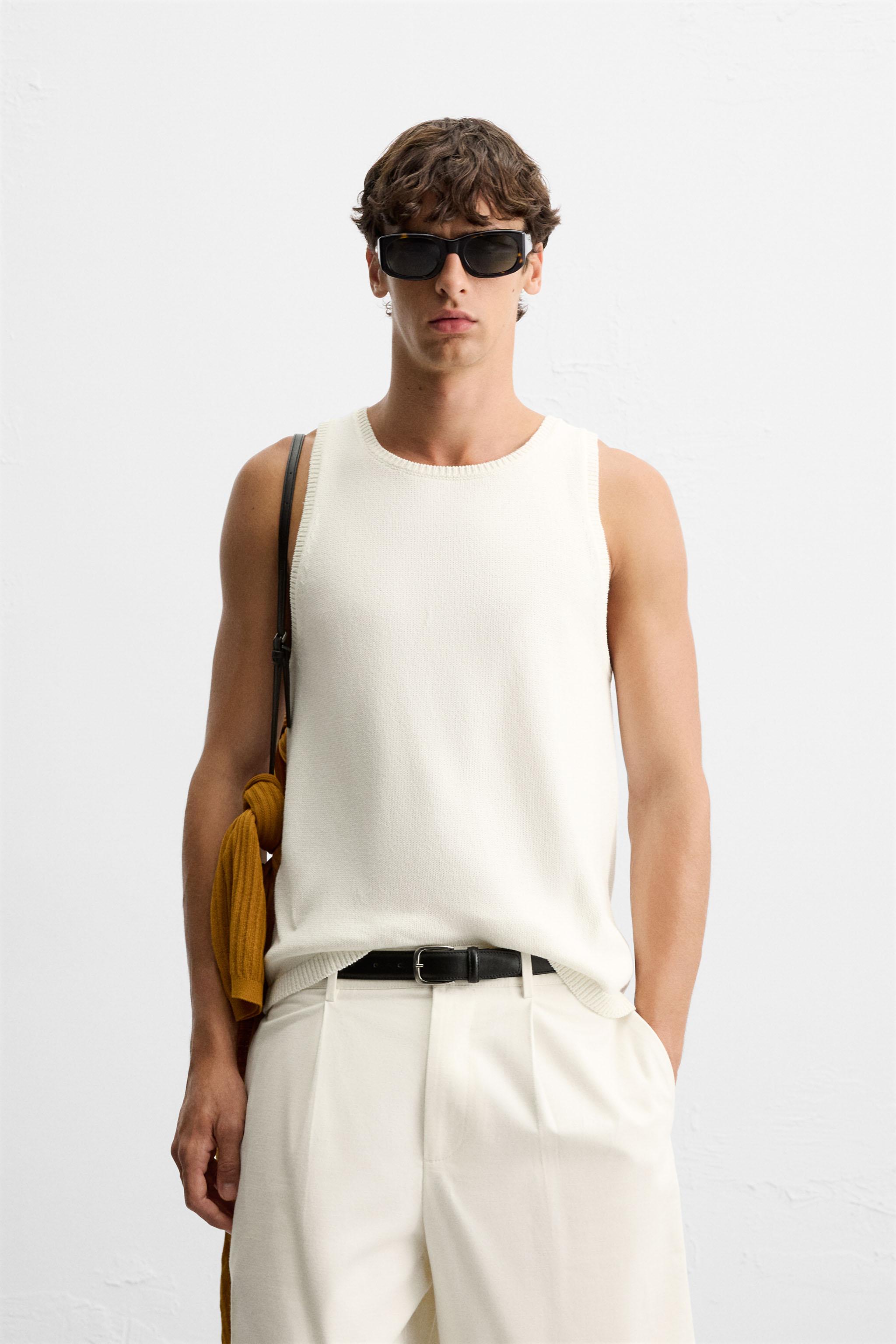 TEXTURED KNIT TANK TOP