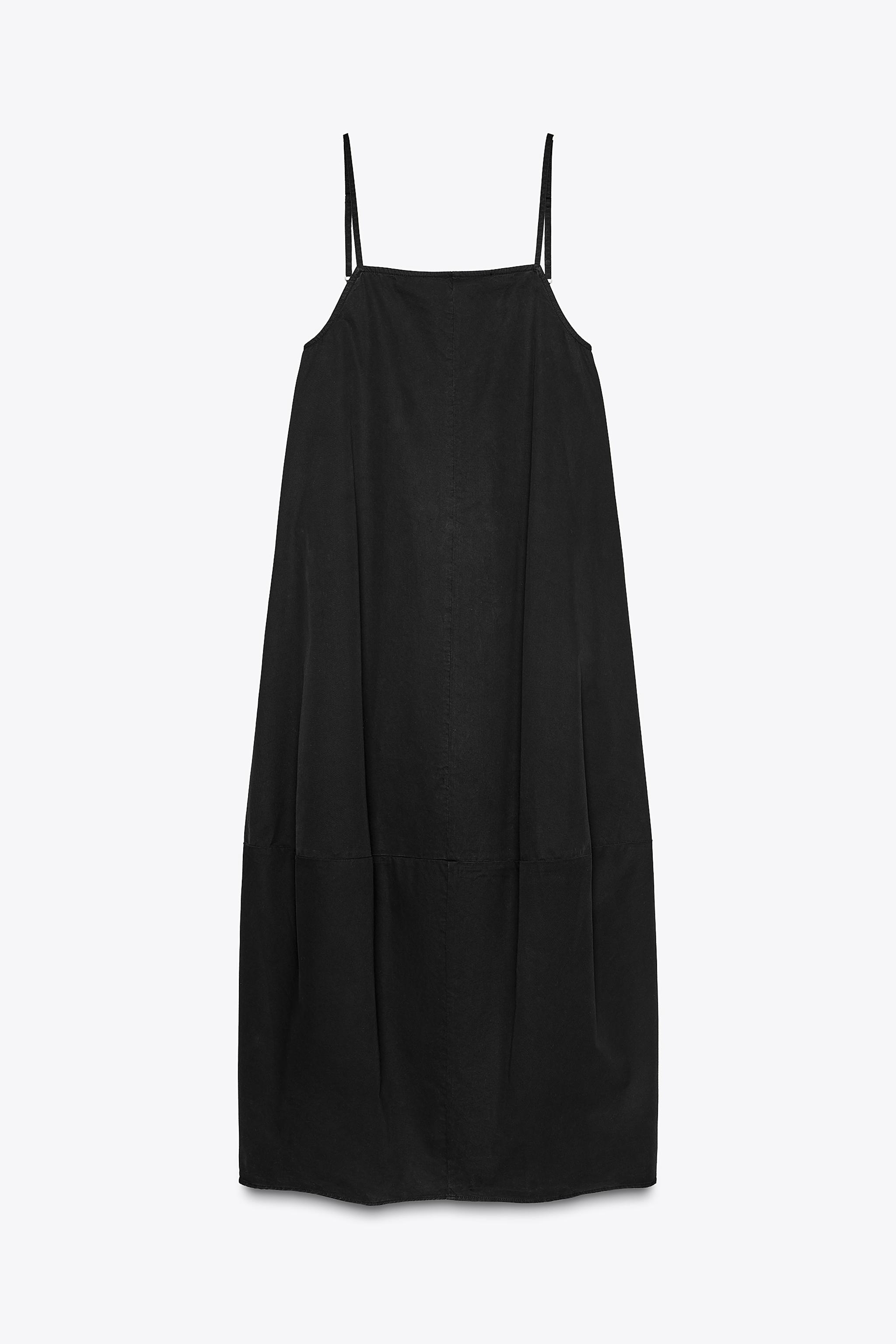 MIDI DRESS WITH BACK PLEAT