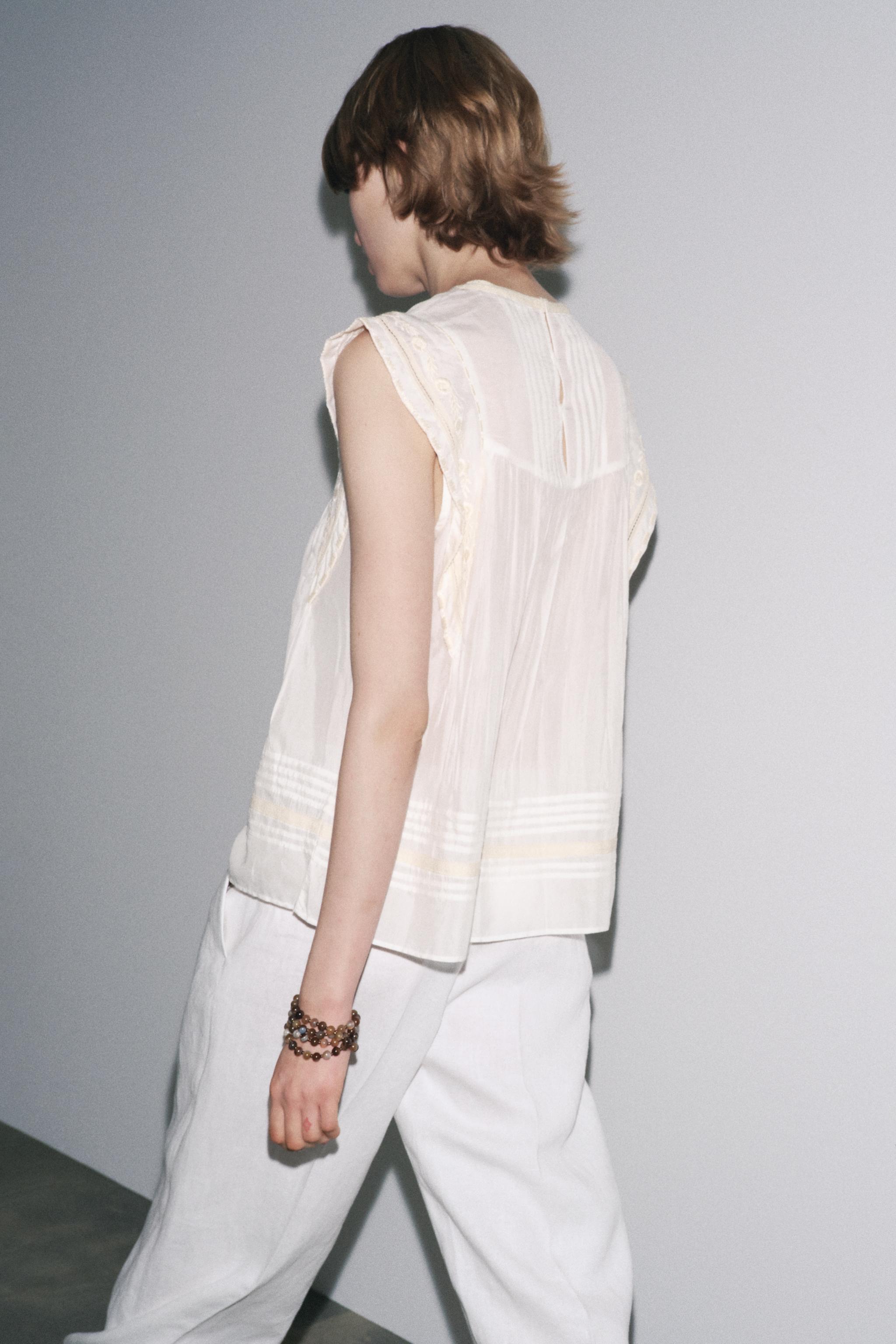 ZW COLLECTION EMBROIDERED BLOUSE