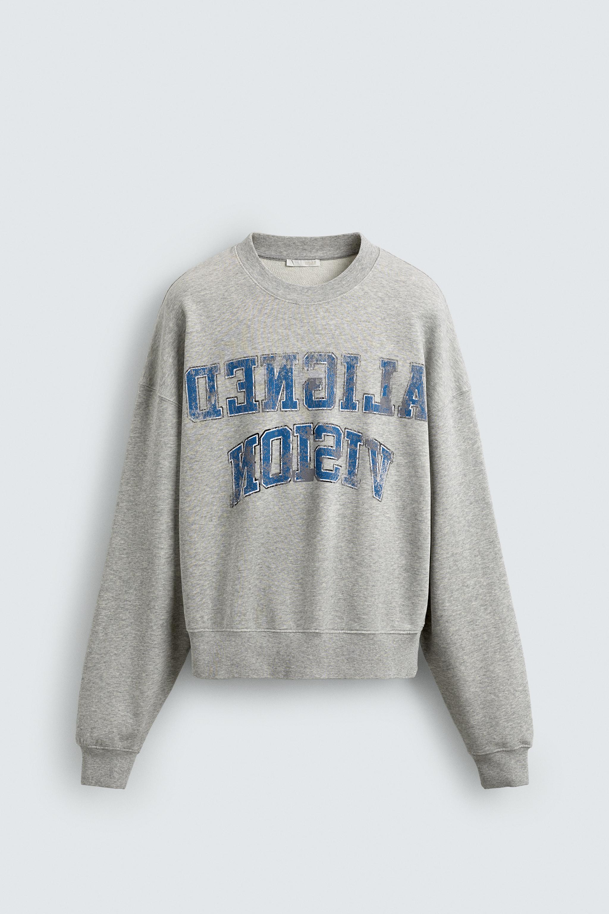 VARSITY PRINT CREWNECK SWEATSHIRT