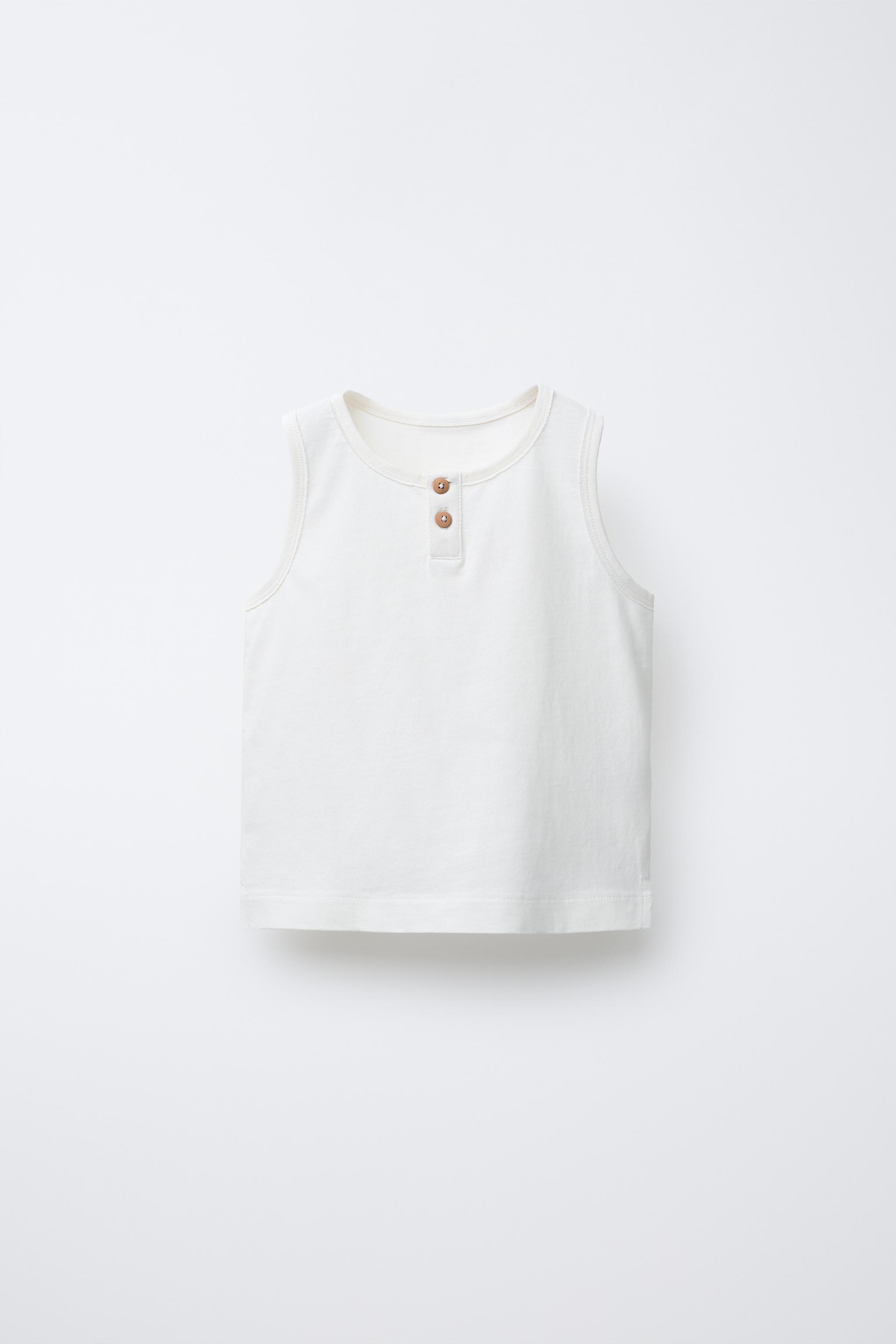 SLEEVELESS TOP WITH BUTTONS