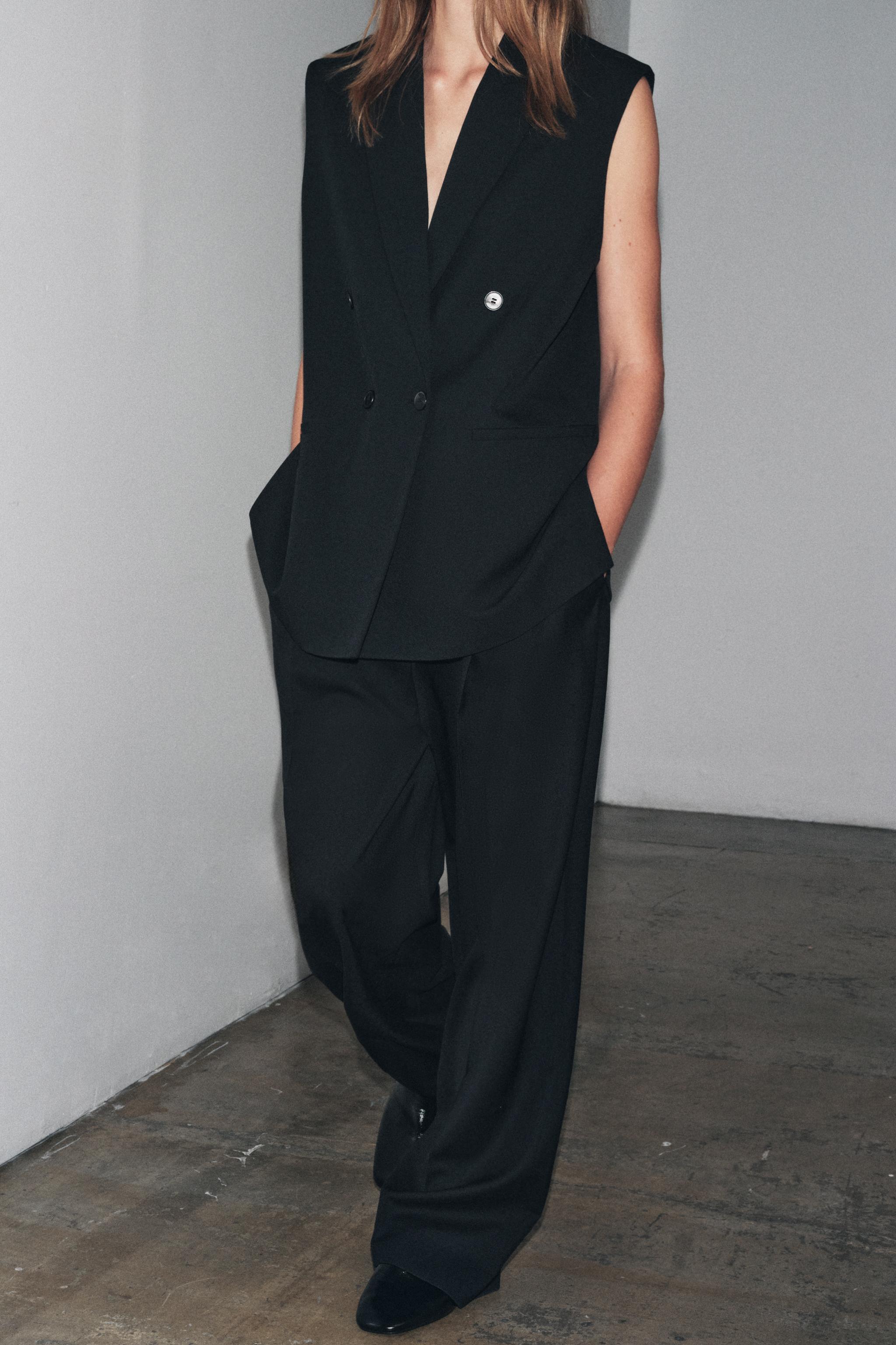 ZW COLLECTION OVERSIZED DOUBLE-BREASTED VEST