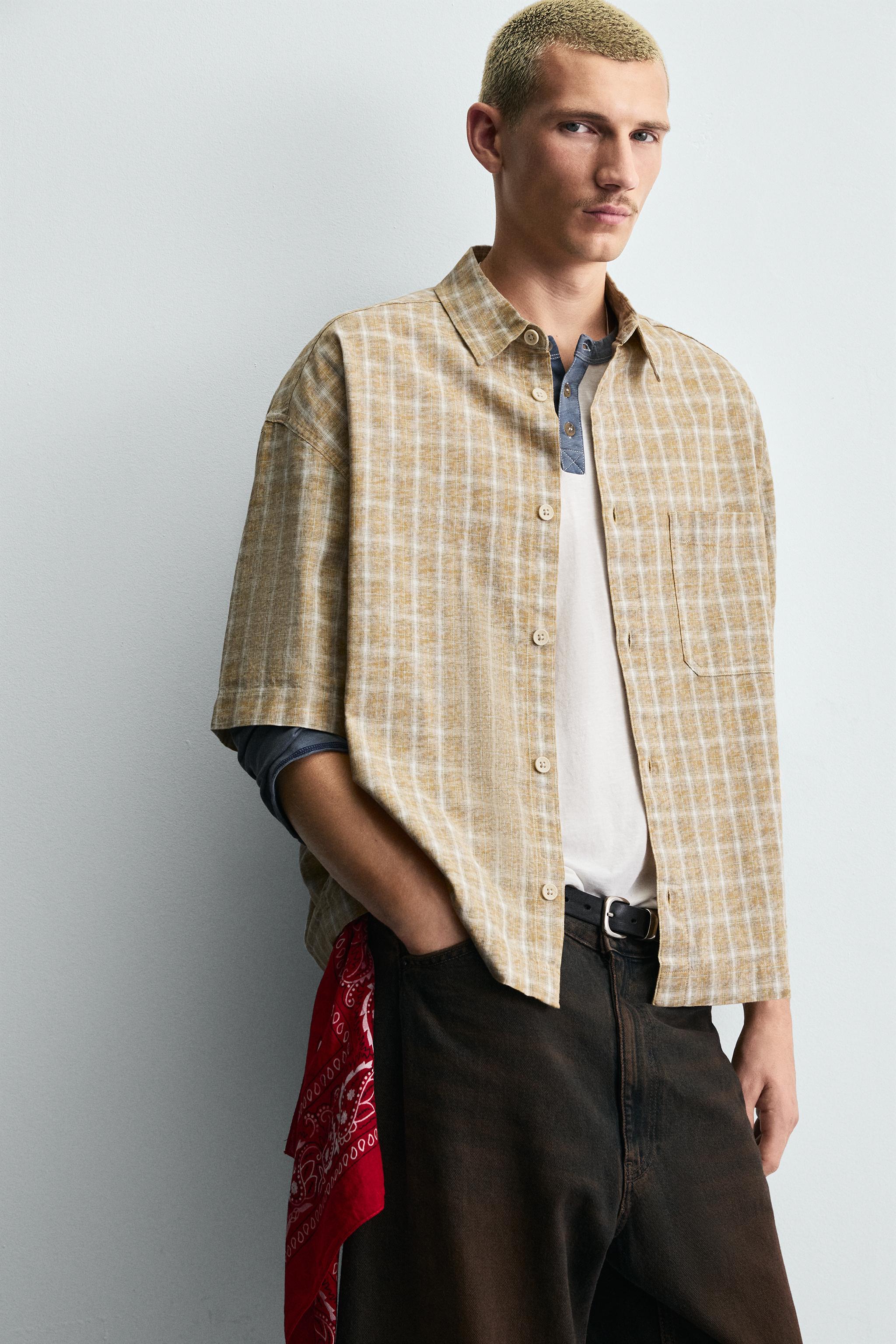 CHECKERED BOXY FIT SHIRT