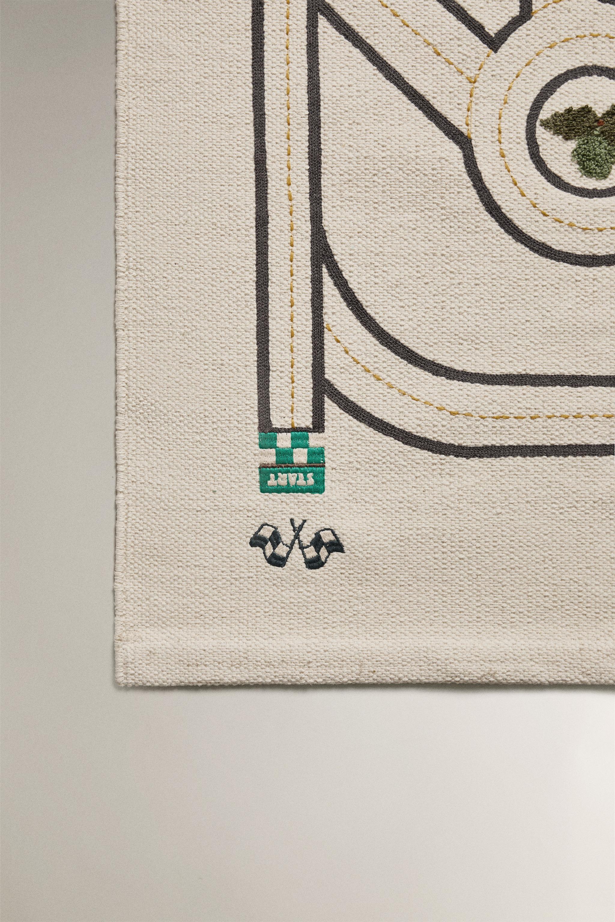 CHILDREN'S RACE TRACK AREA RUG