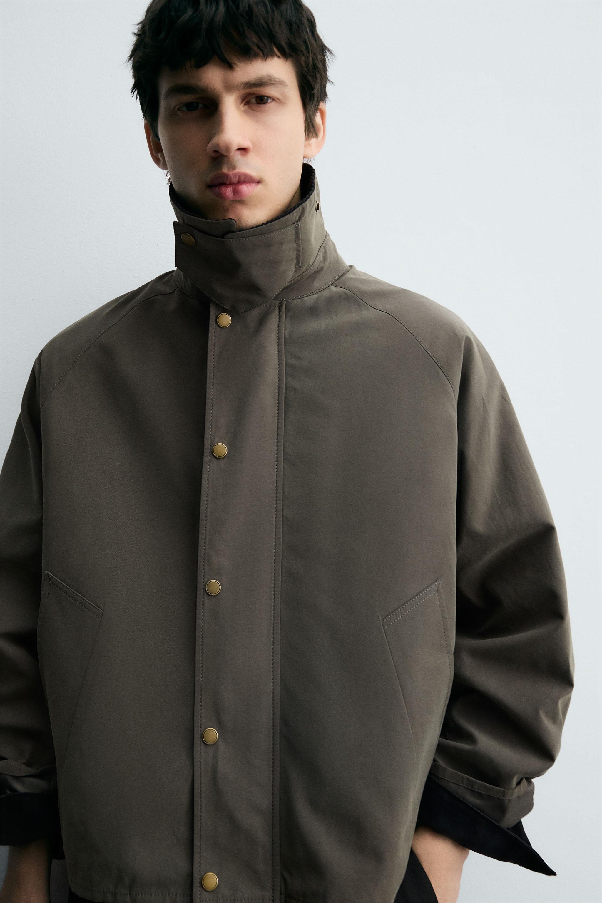 CONTRAST COLLAR TECHNICAL JACKET