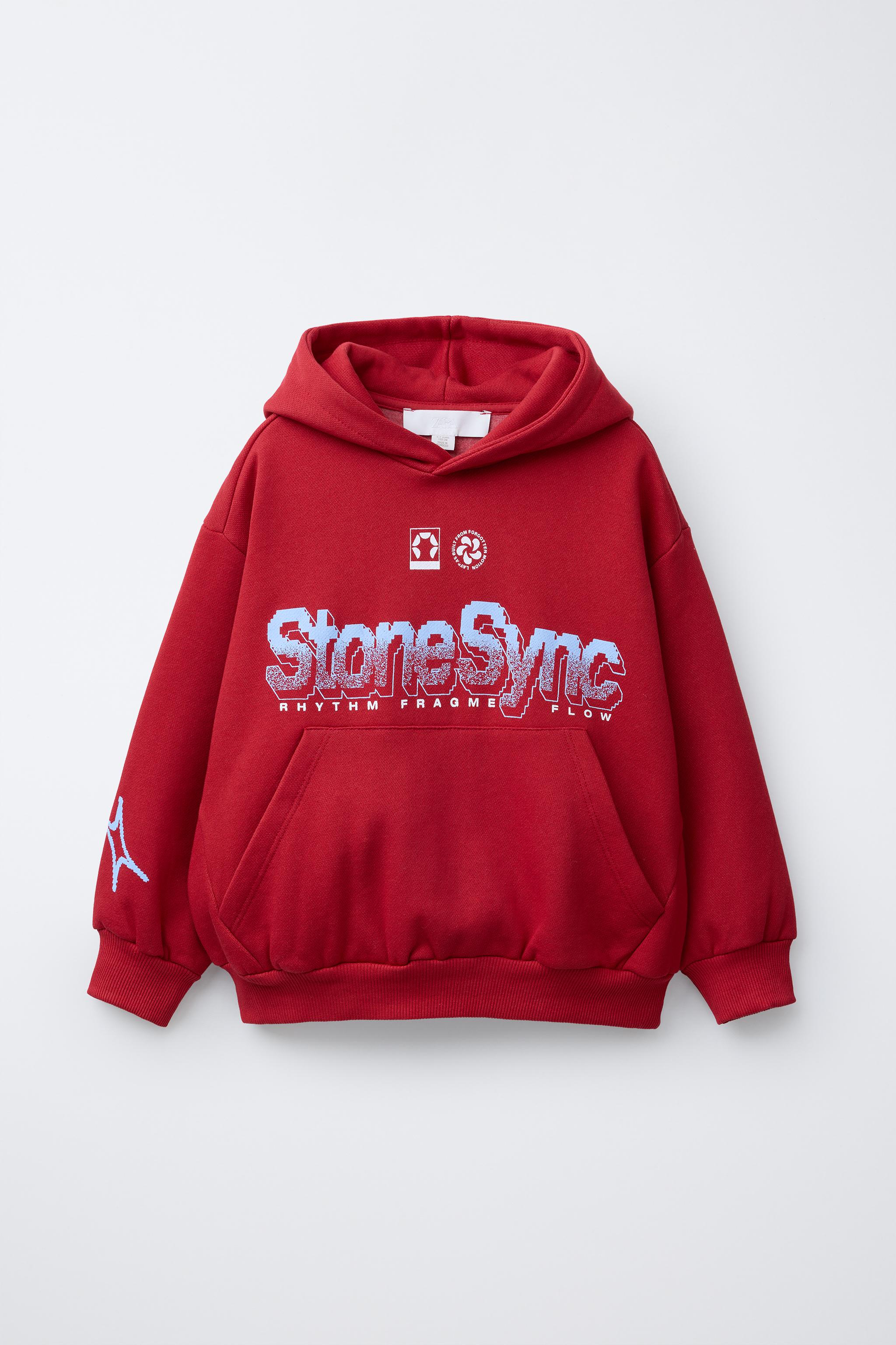 PRINTED HOODIE SWEATSHIRT