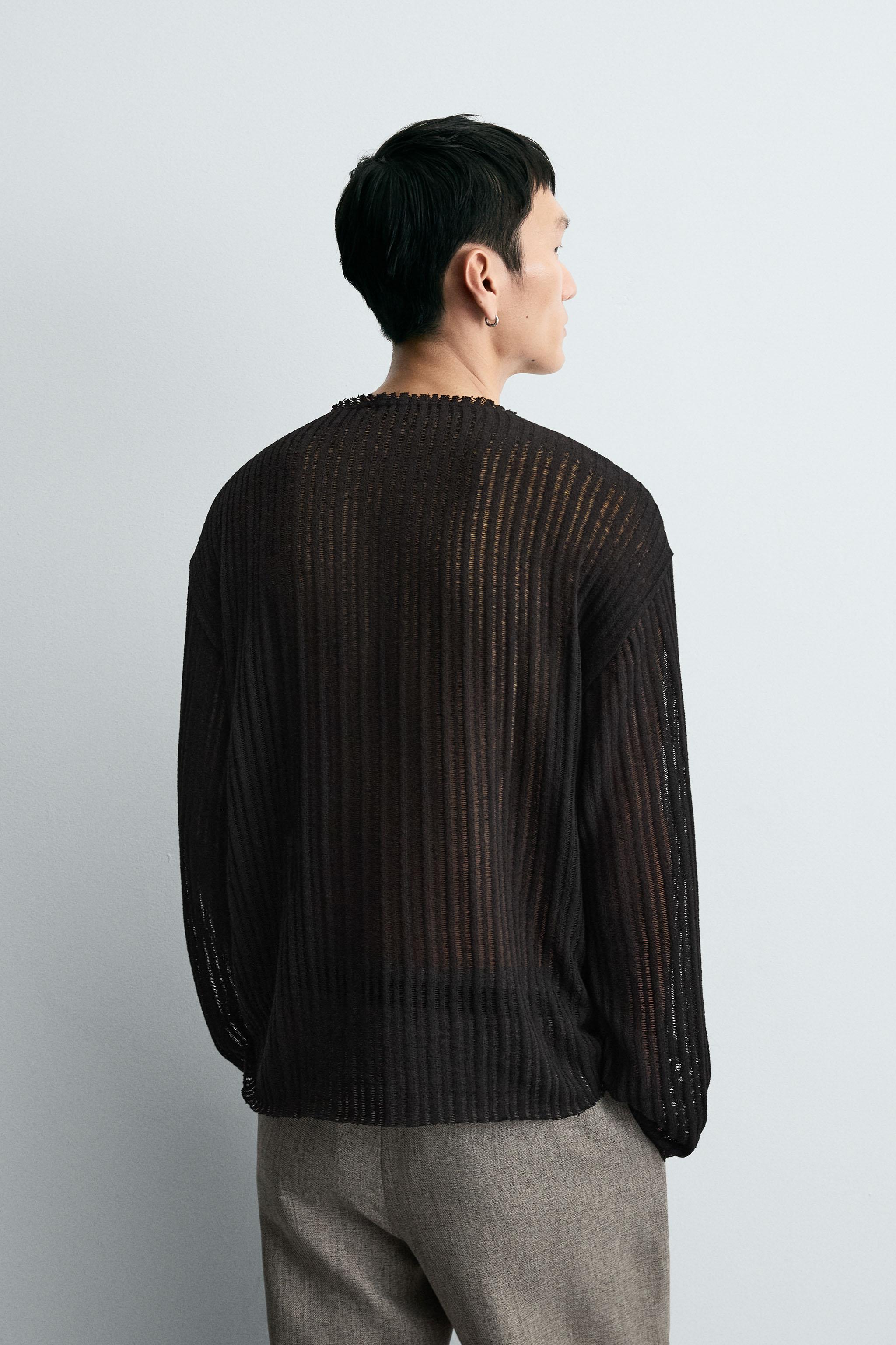 PULLOVER OPENWORK KNIT SWEATER