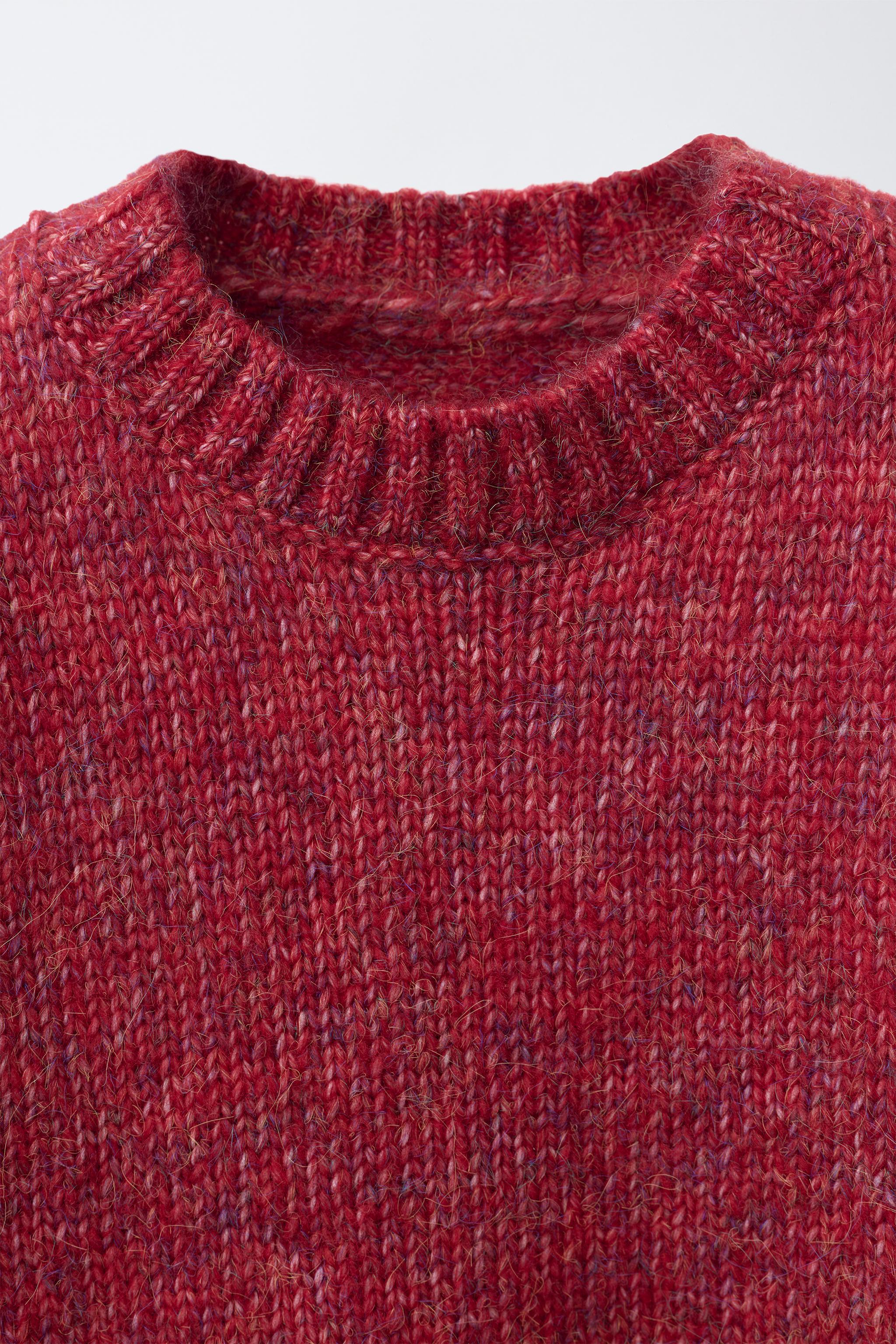 PLAIN WOOL KNIT SWEATER