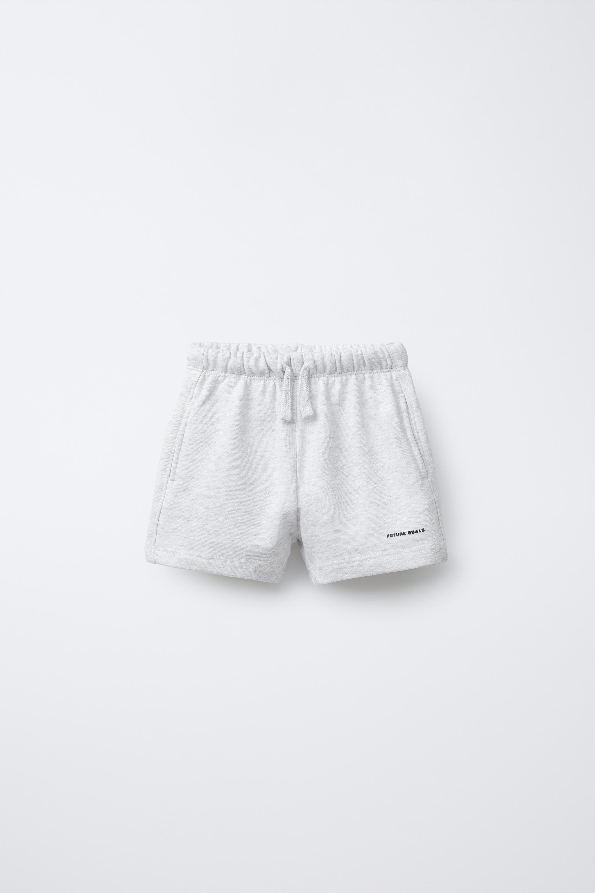 TEXT PLUSH SHORTS