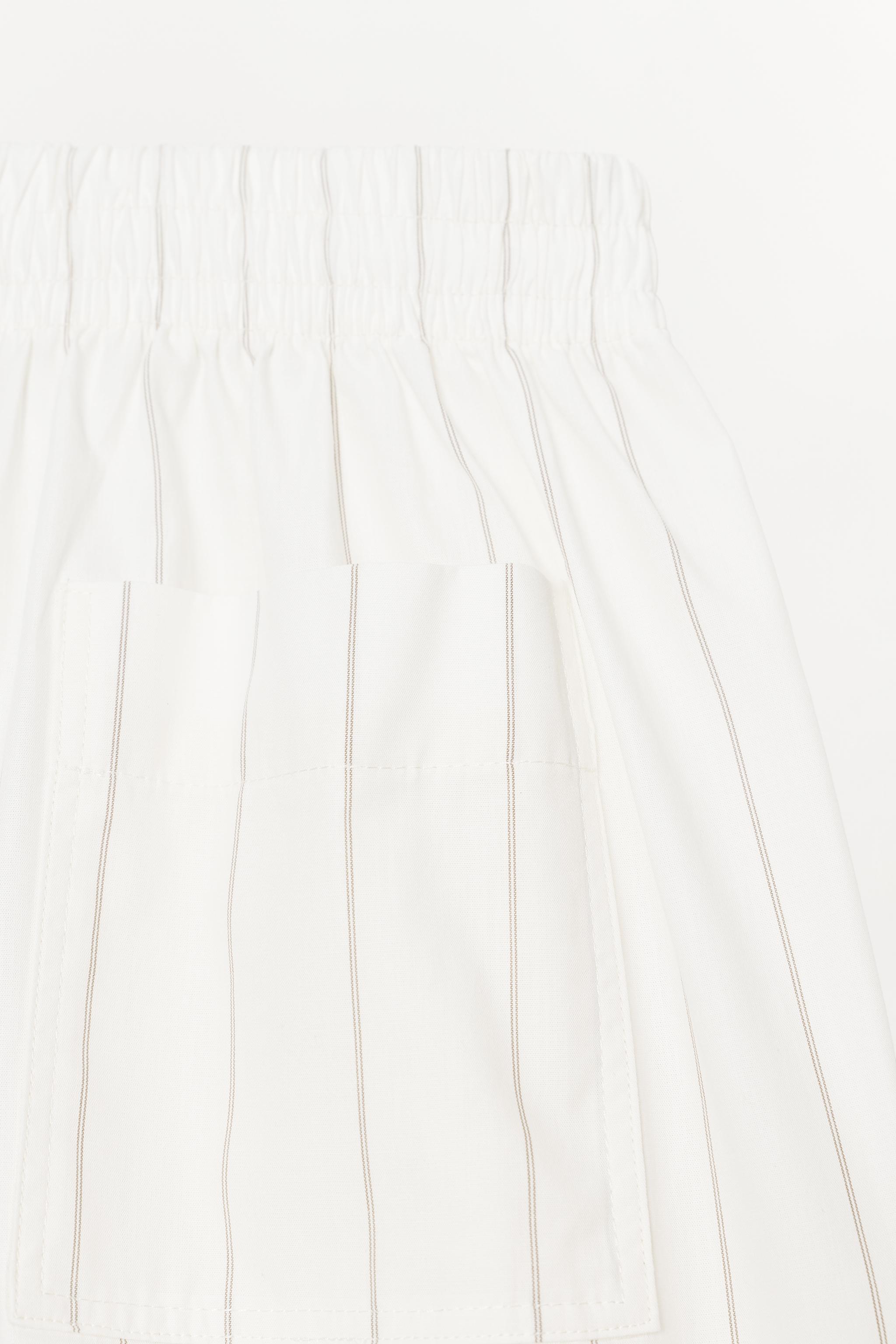 STRIPED BOXER PAJAMA SHORTS