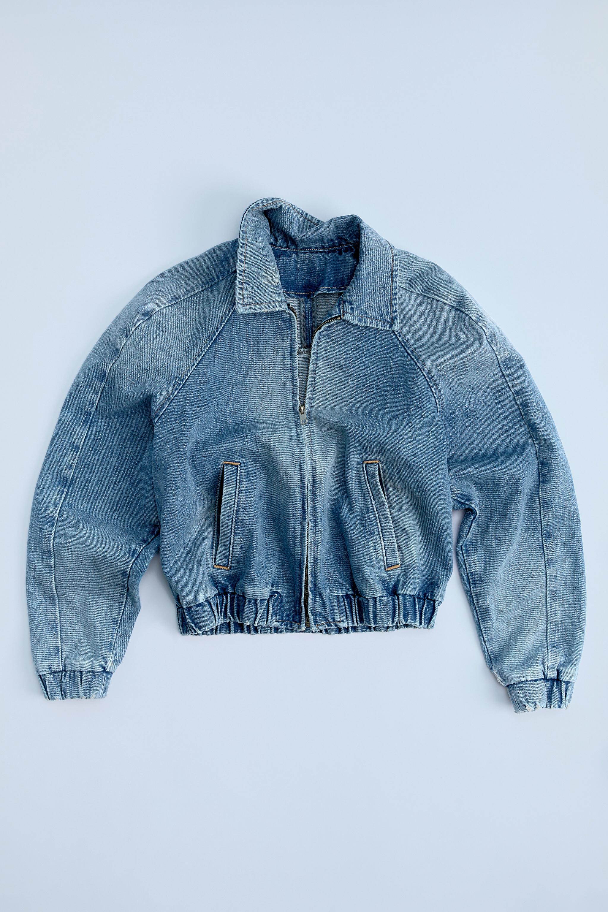 TRF DENIM BOMBER JACKET