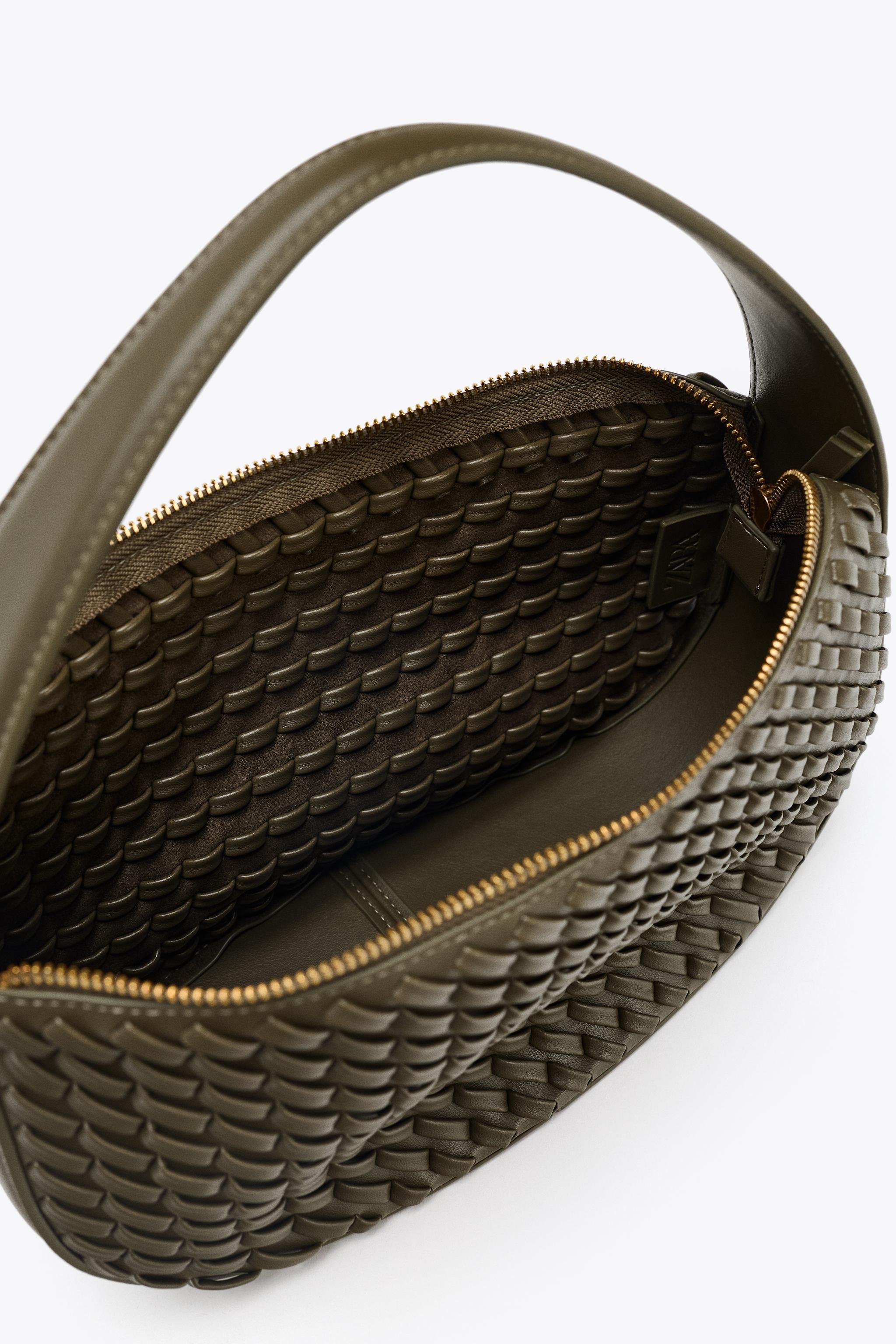 WOVEN EFFECT HANDBAG