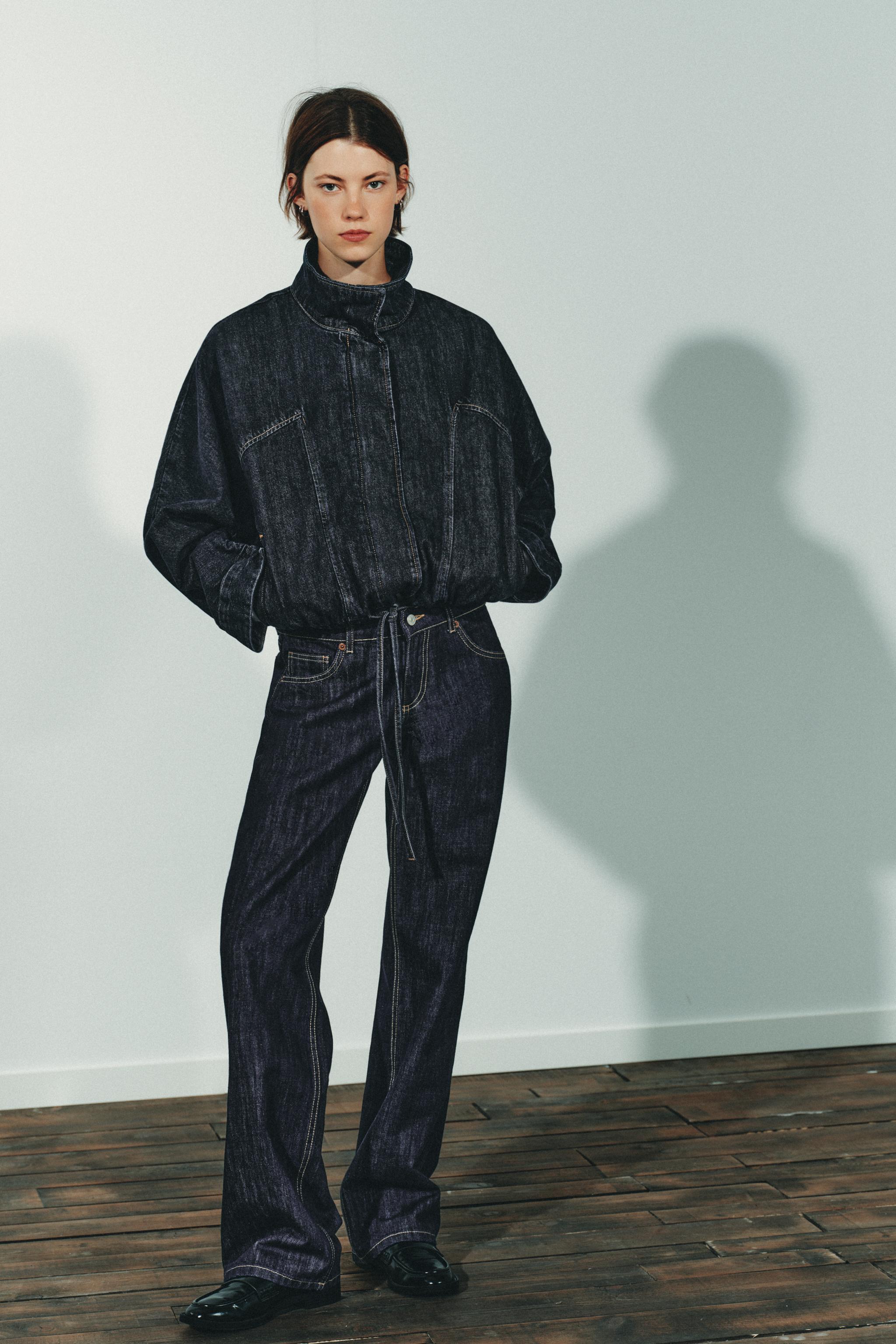 TRF LOW RISE WIDE LEG JEANS