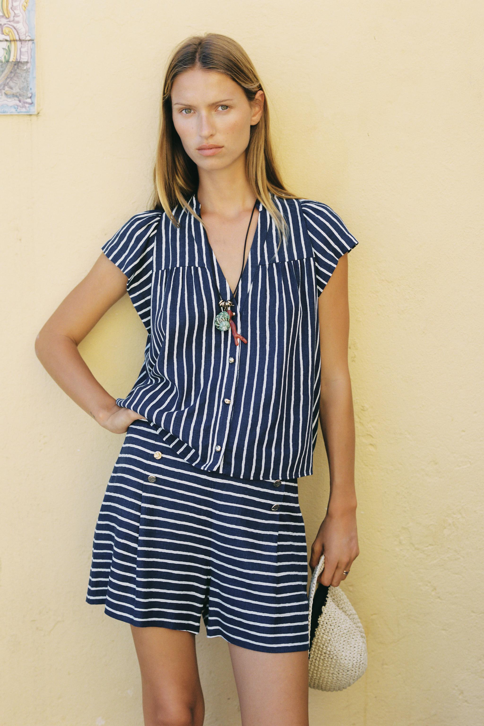 STRIPED LINEN SHIRT