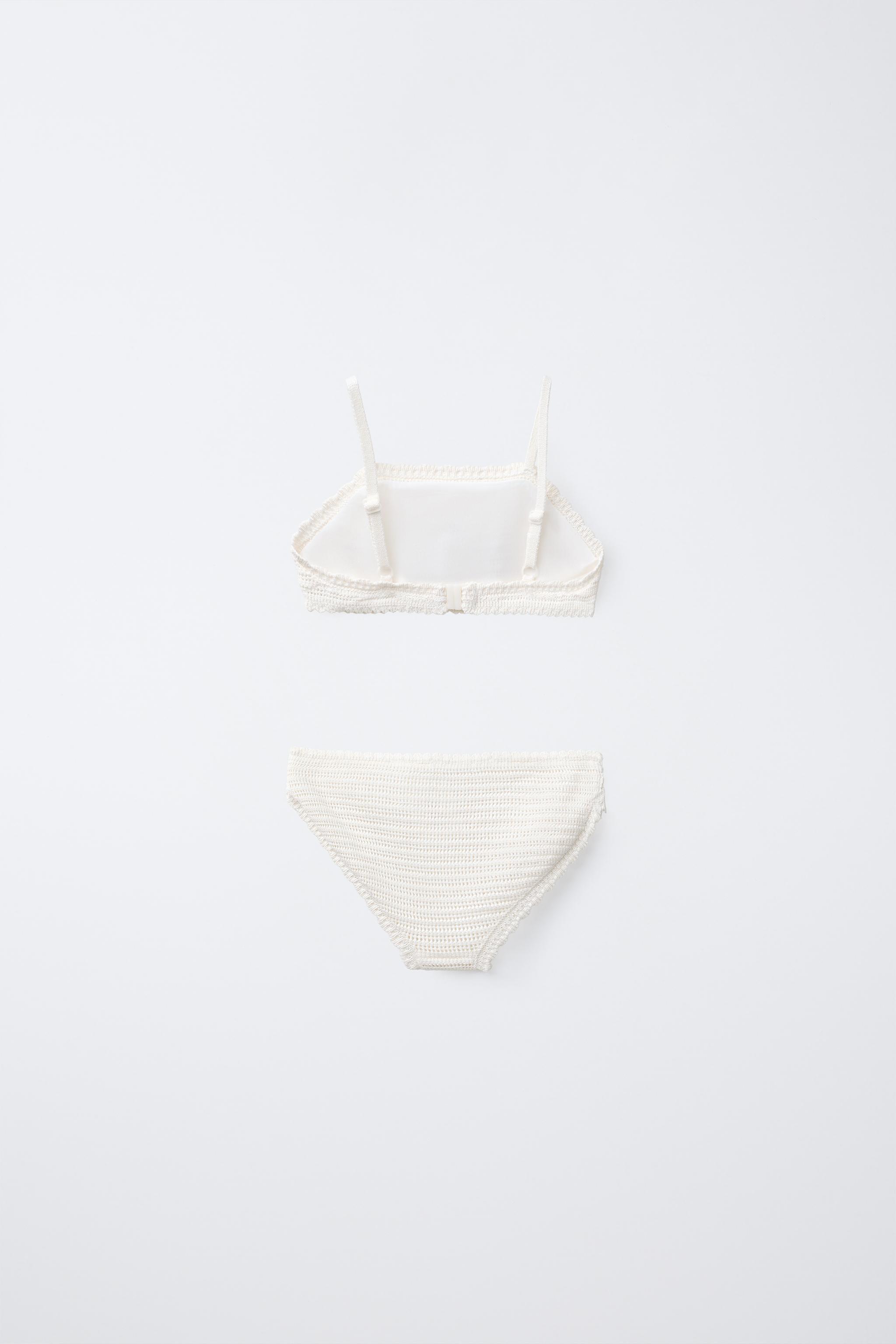 6-14 YEARS/ CROCHET FLOWER BIKINI