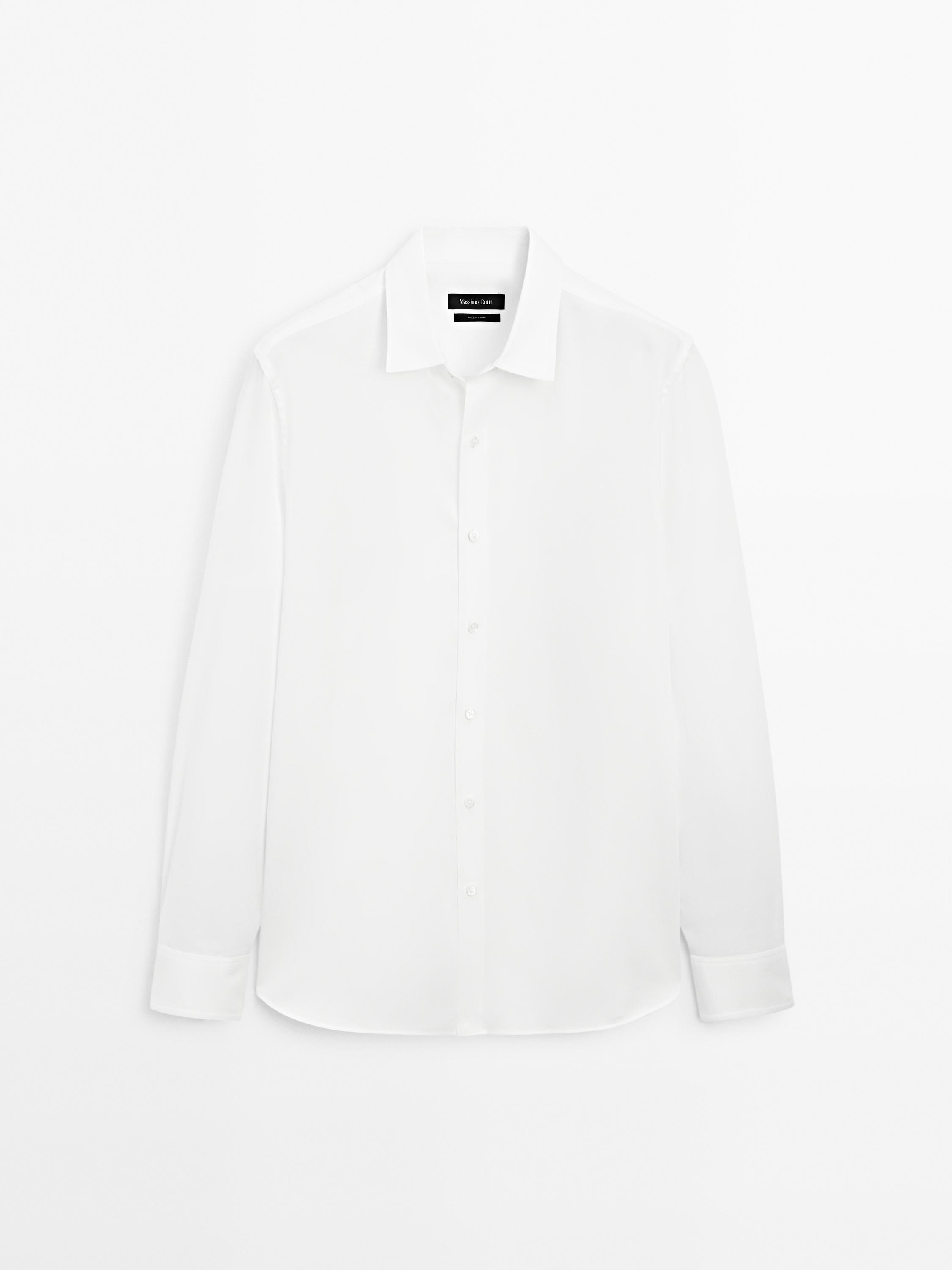 Regular fit textured shirt