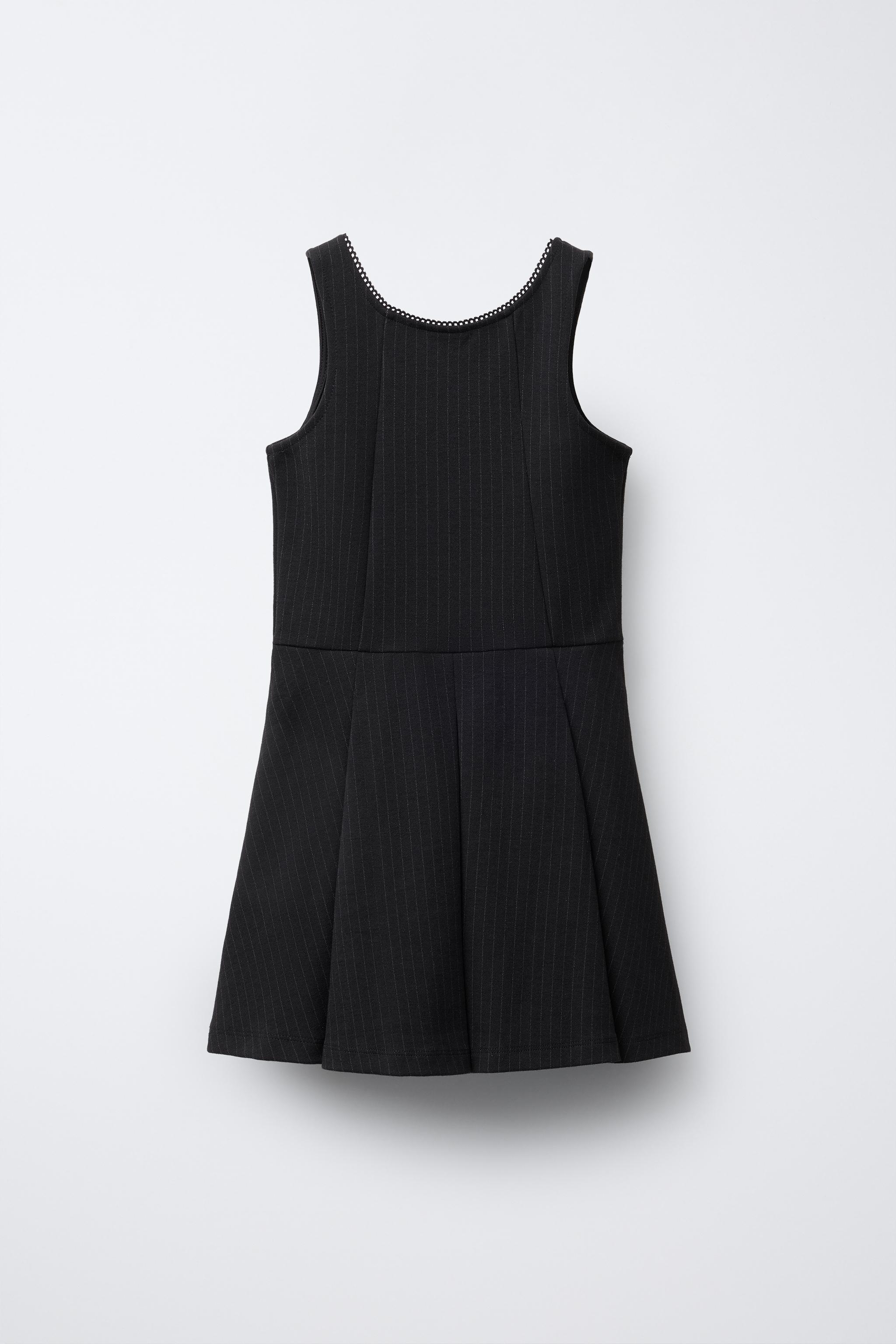 PINSTRIPE PINAFORE DRESS