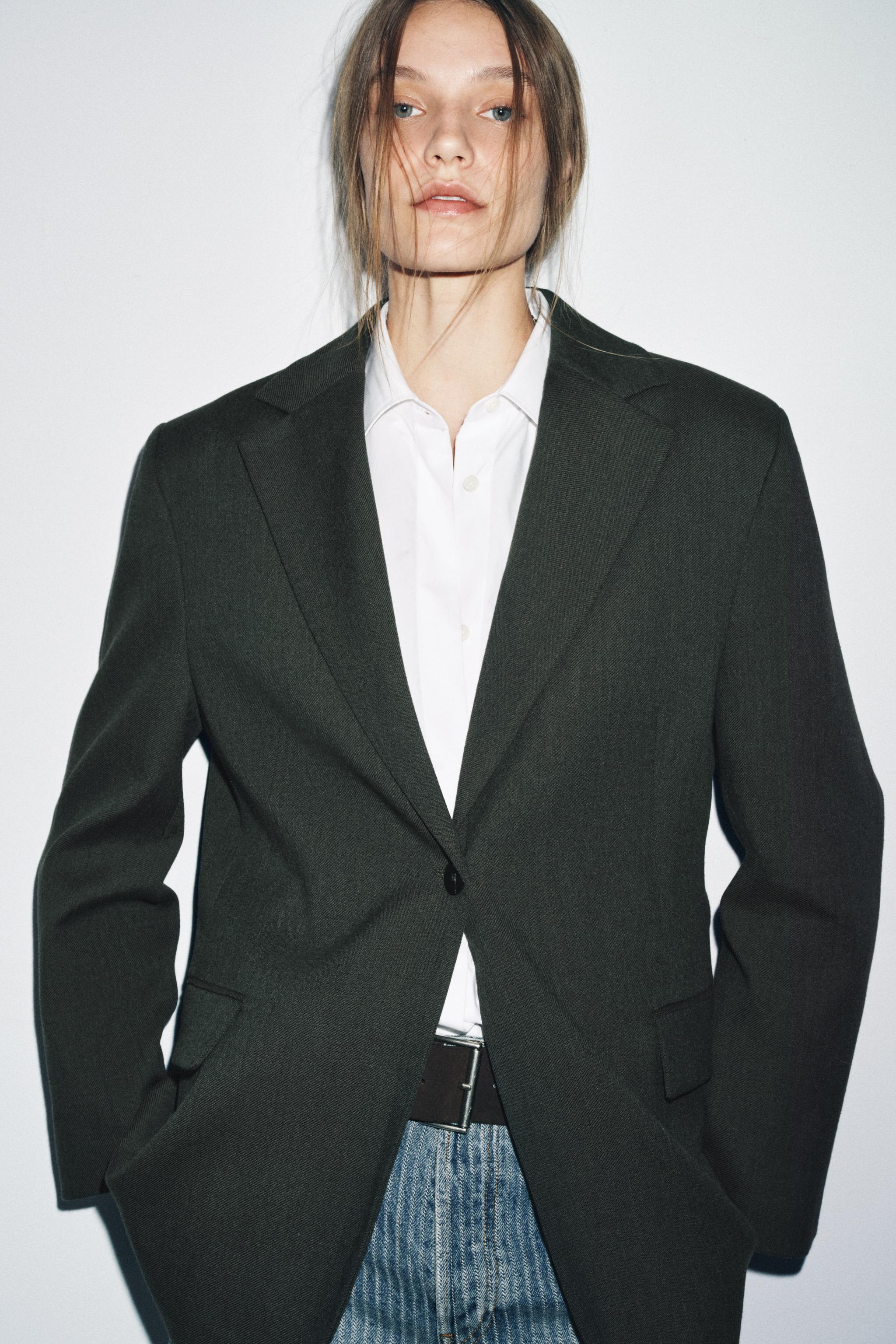 OVERSIZED WOOL BLAZER ZW COLLECTION