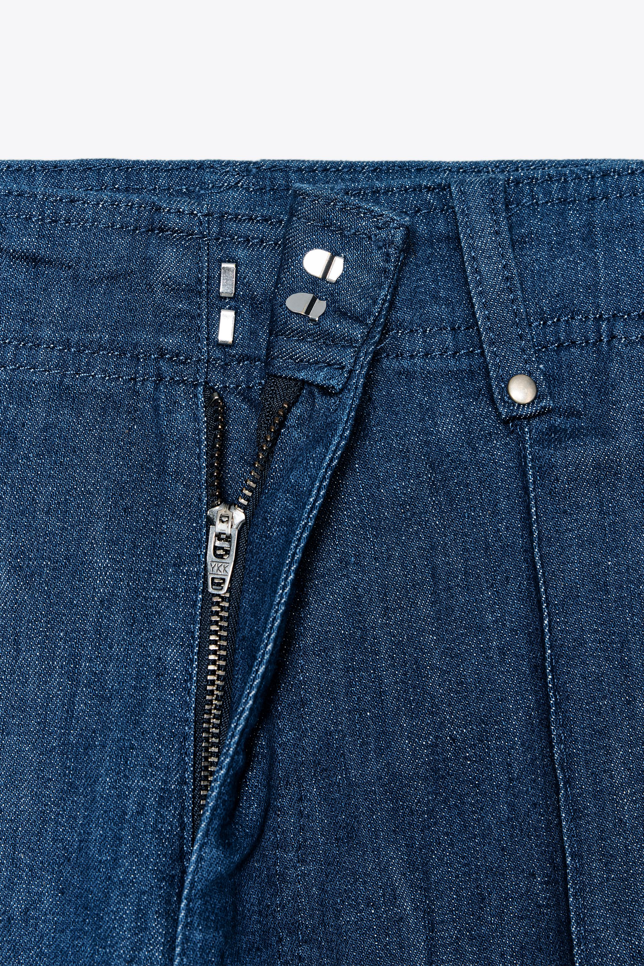 ZW COLLECTION TAILORED WIDE LEG HI-RISE JEANS