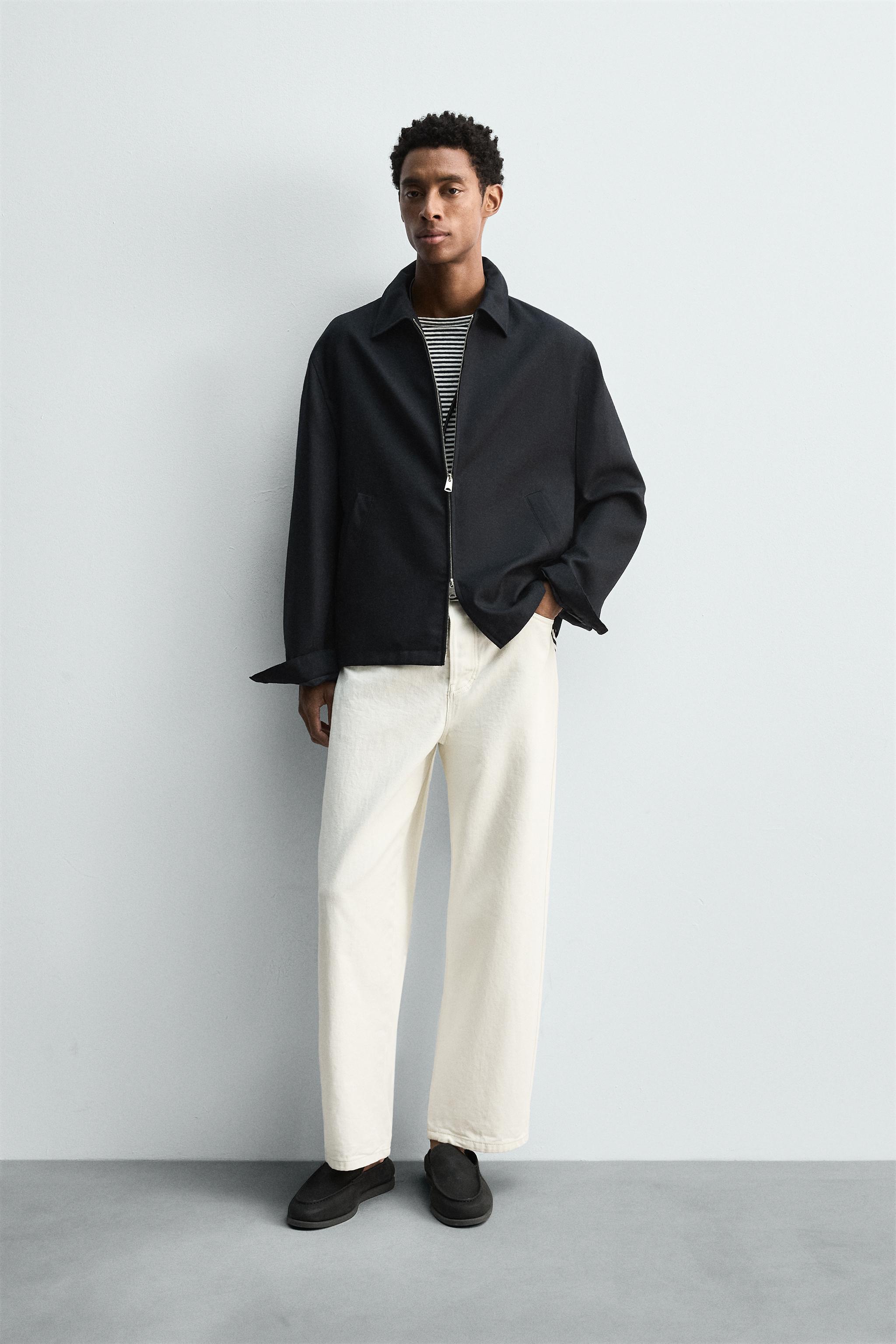 WOOL ZIP-UP OVERSHIRT